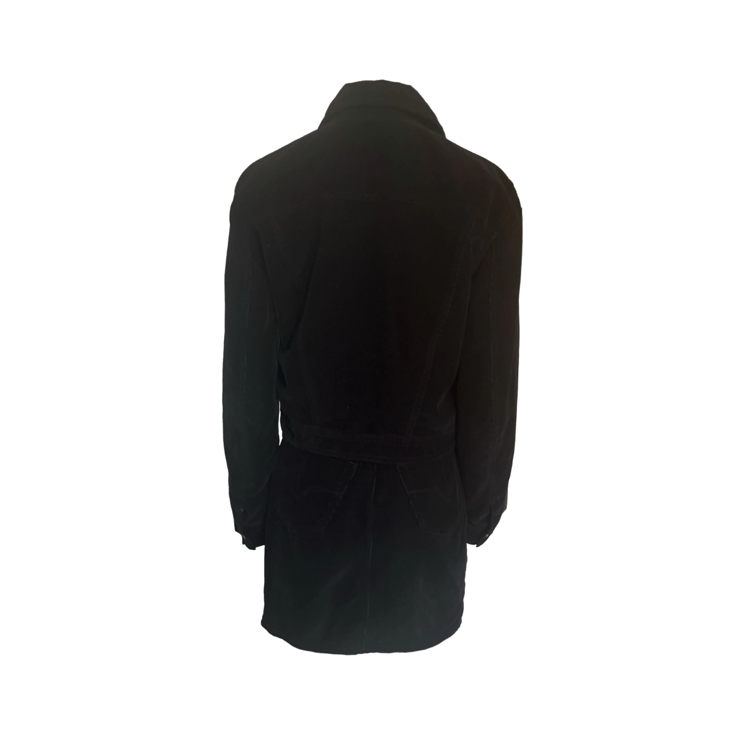 Versace Black Corduroy Skirt Set - Image 2