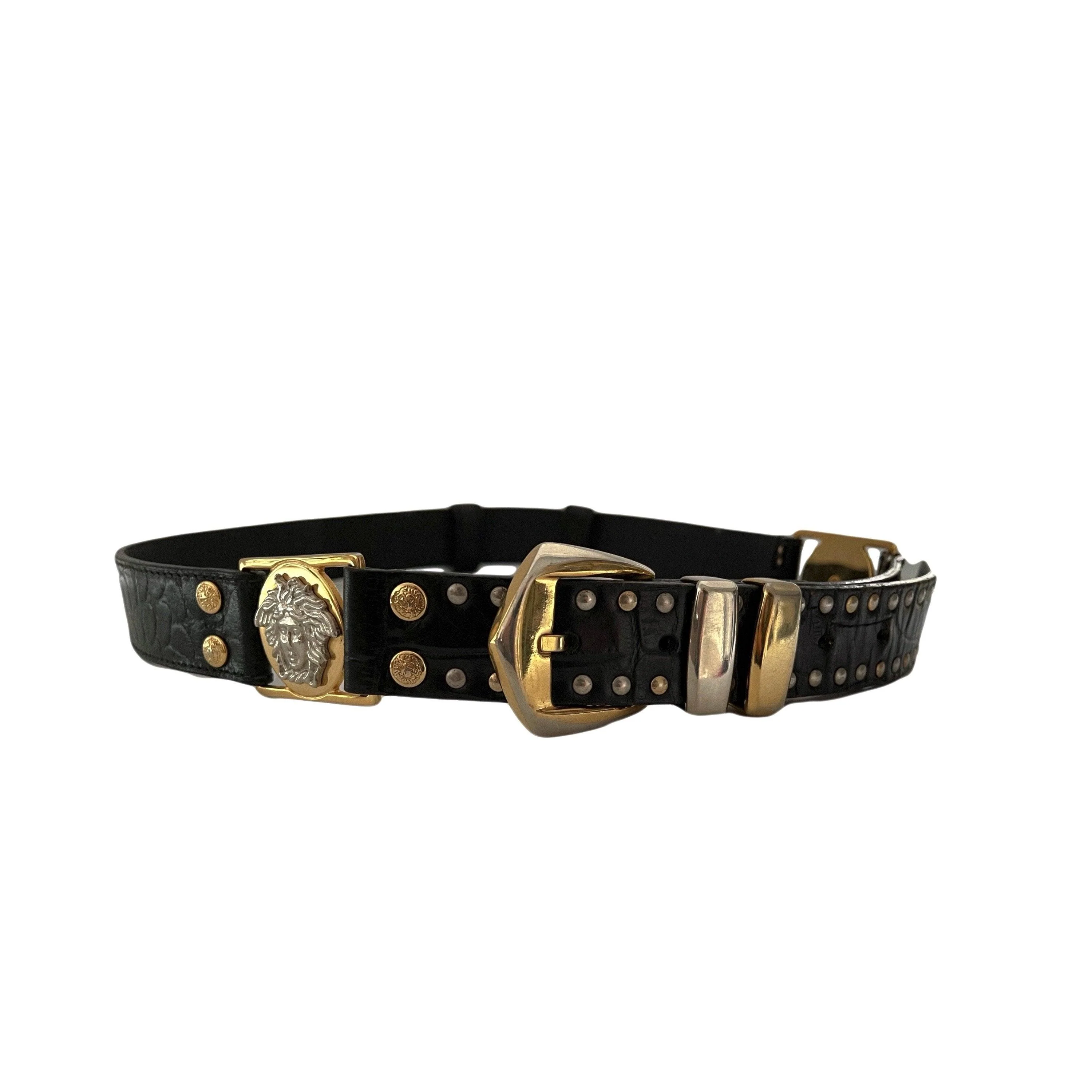 Versace Black Logo Belt Bag - Image 2