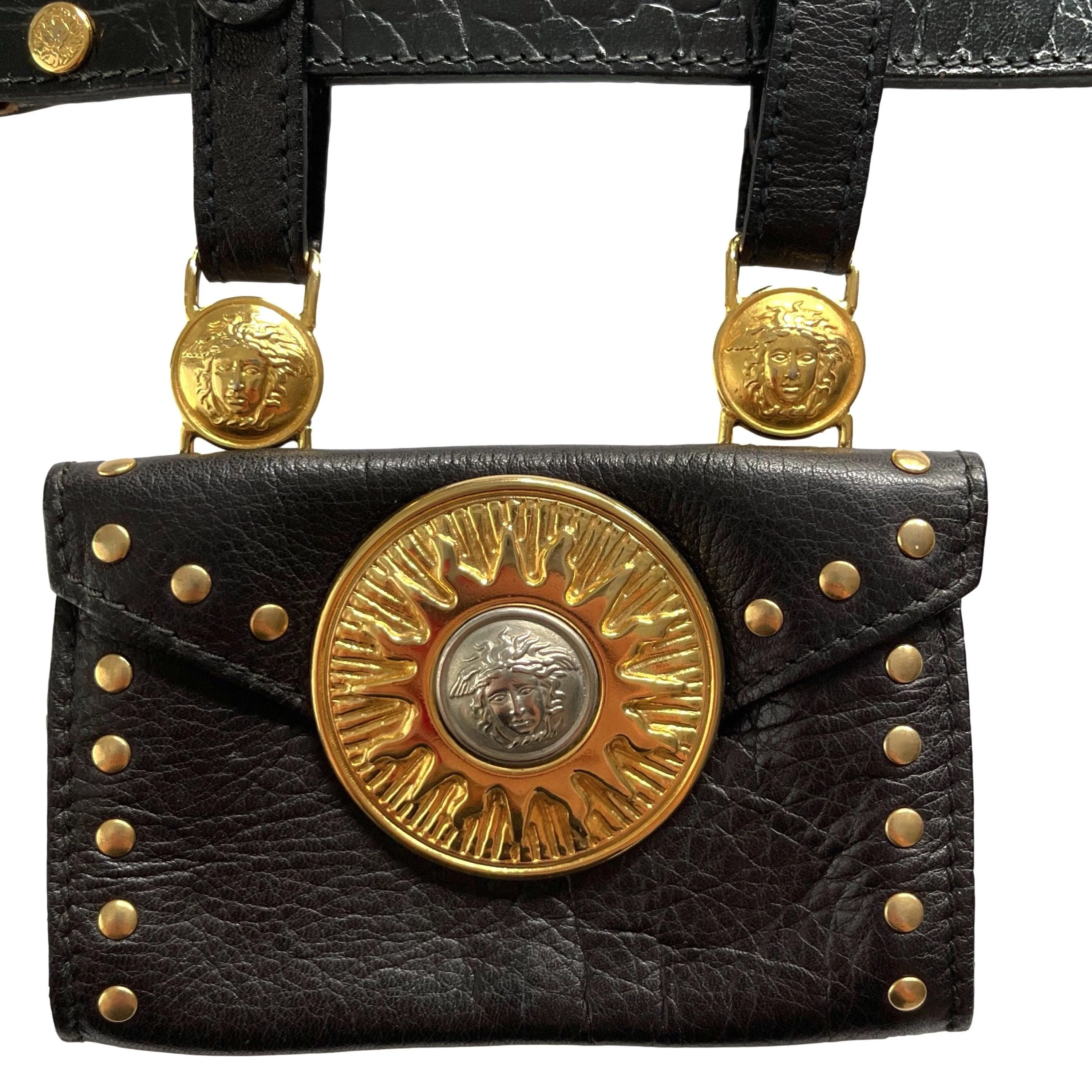 Versace Black Logo Belt Bag - Image 3