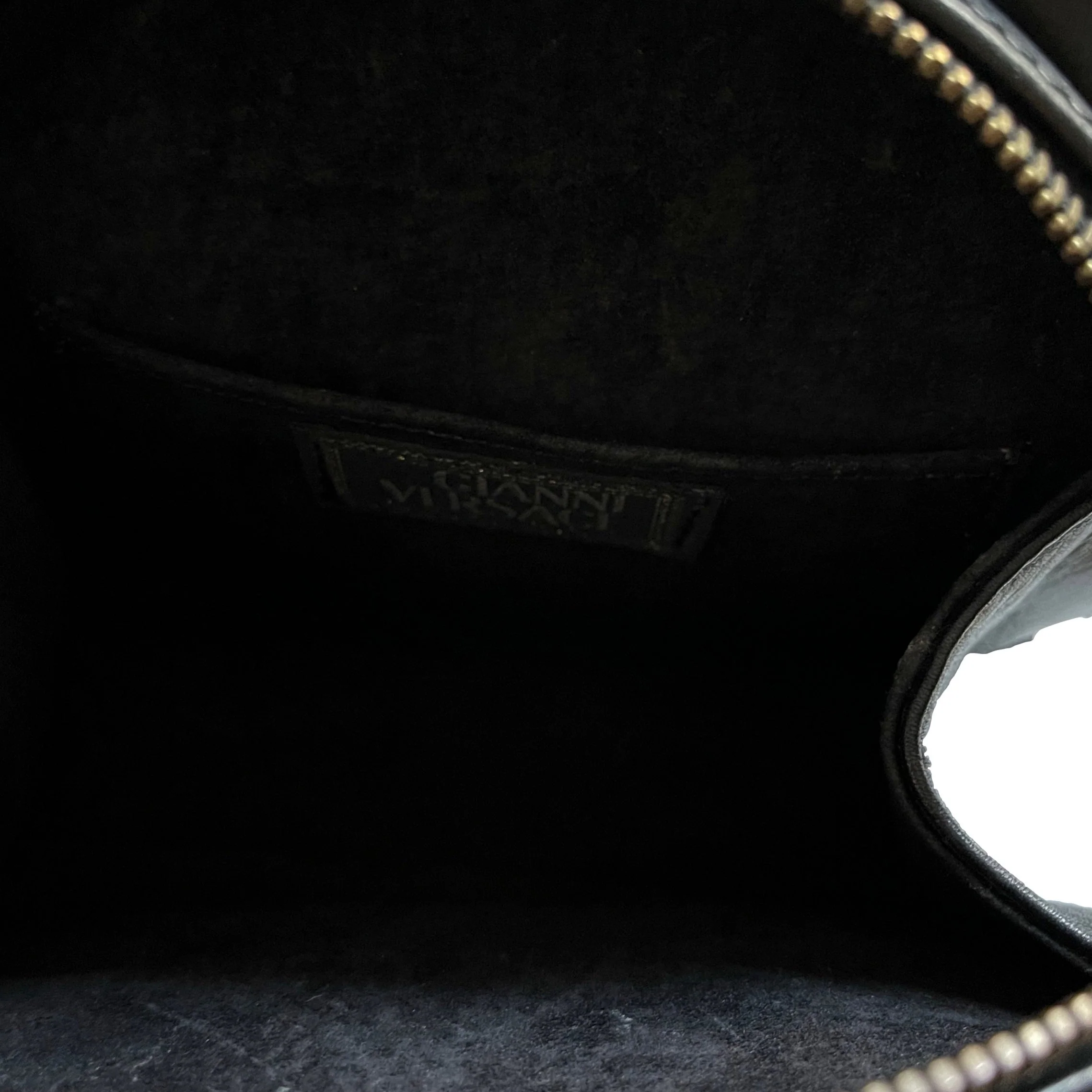 Versace Black Medusa Charm Mini Top Handle - Image 4