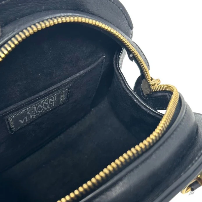 Versace Black Medusa Mini Top Handle - Image 3