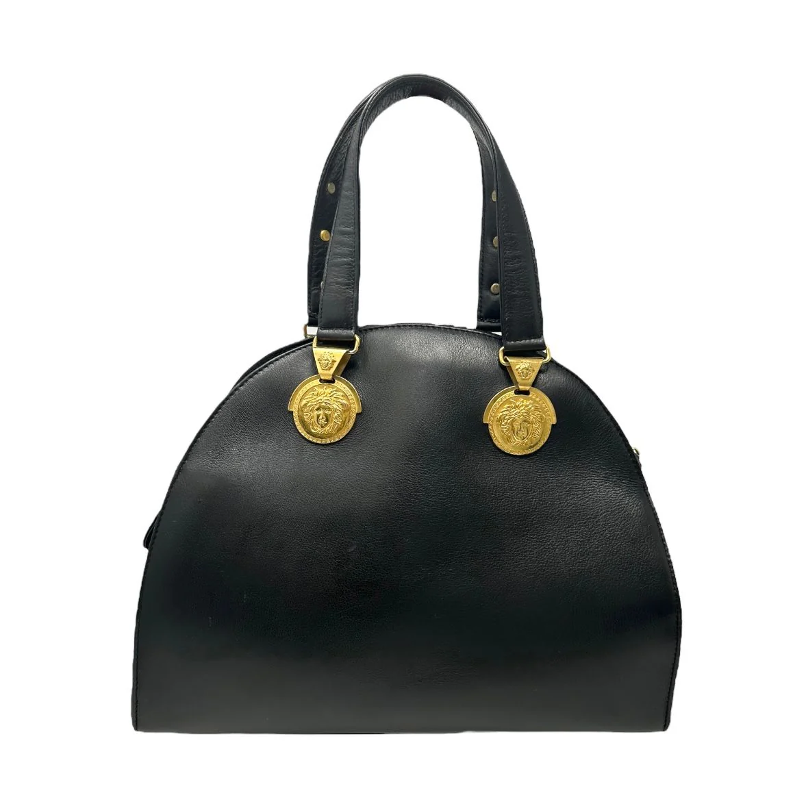 Versace Black Medusa Top Handle Bag - Image 2