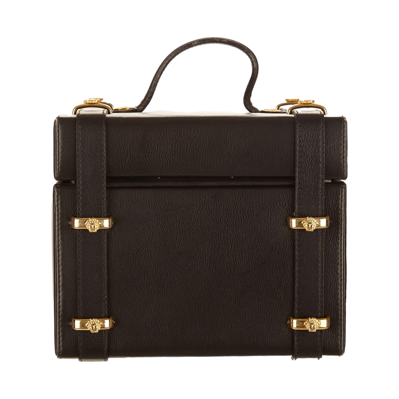 Versace Black Medusa Vanity Bag - Image 2