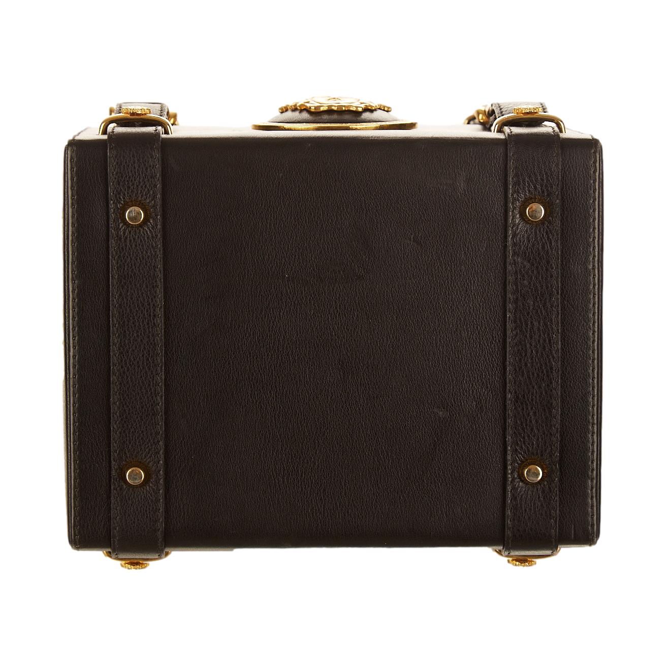 Versace Black Medusa Vanity Bag - Image 3