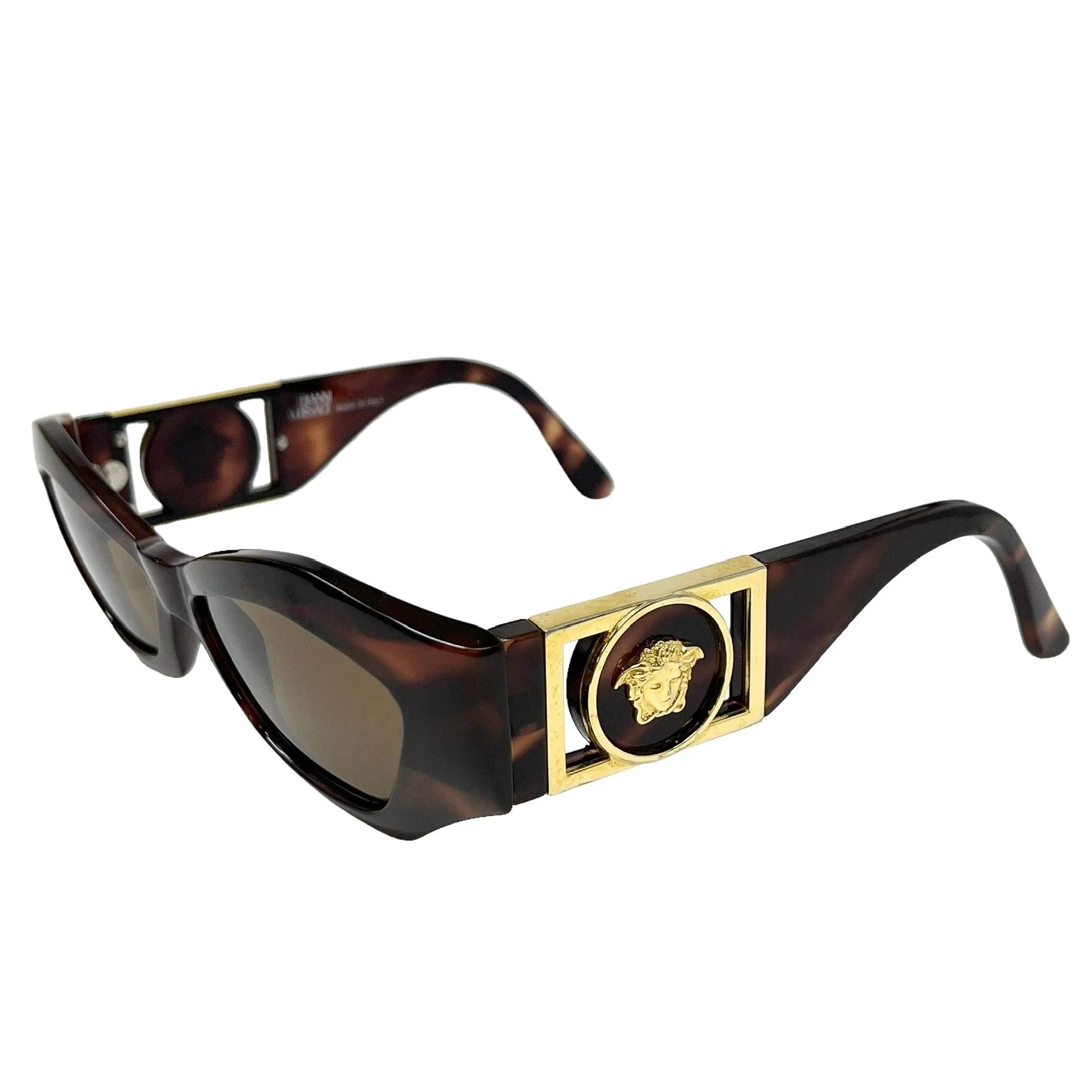 Versace Tortoise Oversized Sunglasses - Image 2