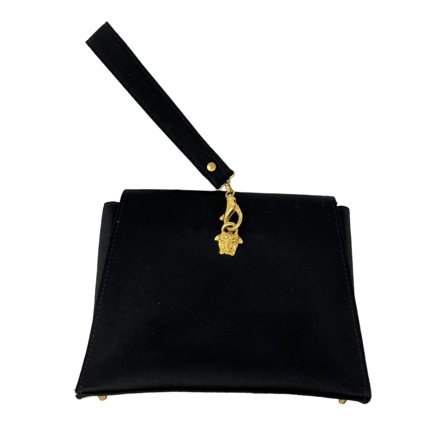 Versace Black Satin Evening Bag - Image 2