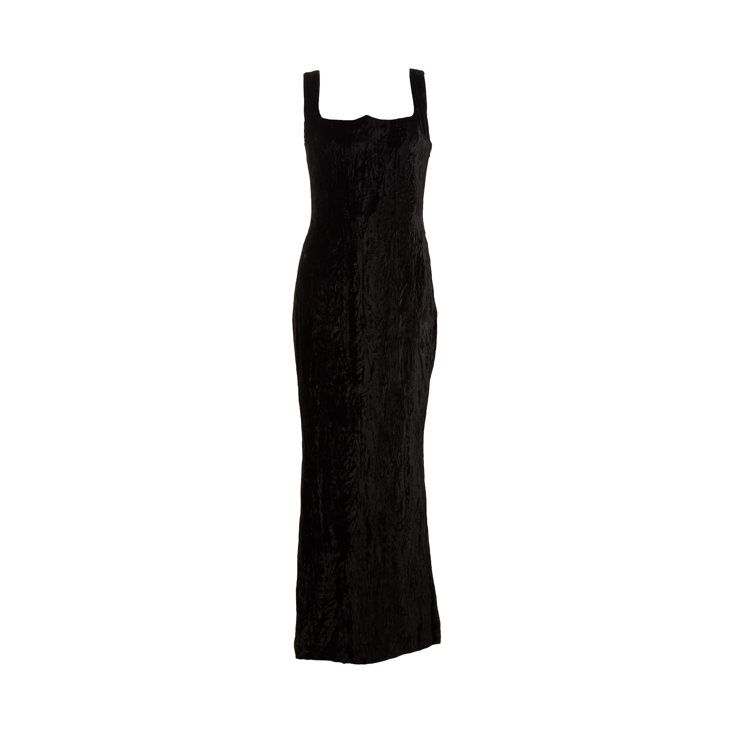 Versace Black Velvet Corset Dress