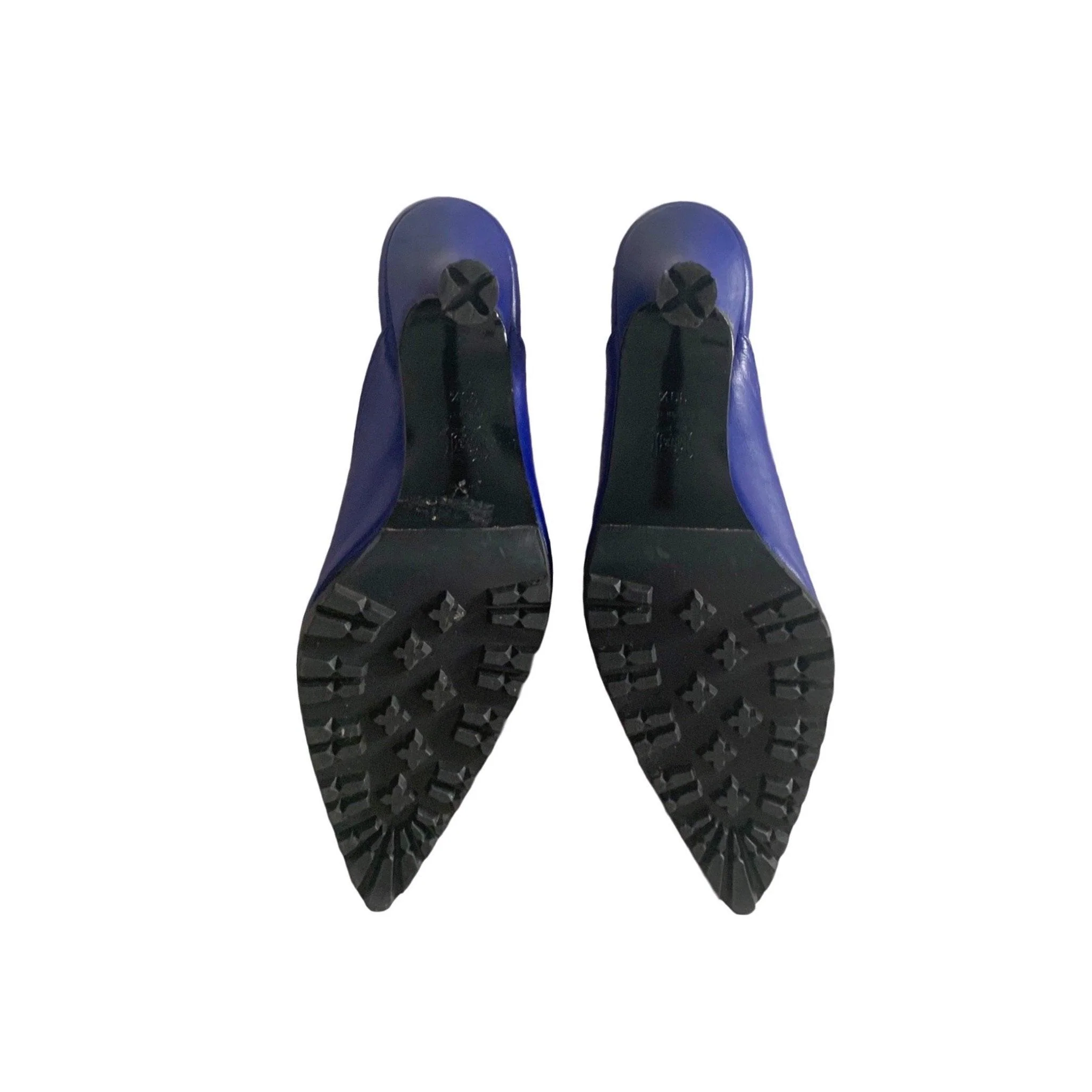 Versace Blue Safety Pin Heels - Image 4