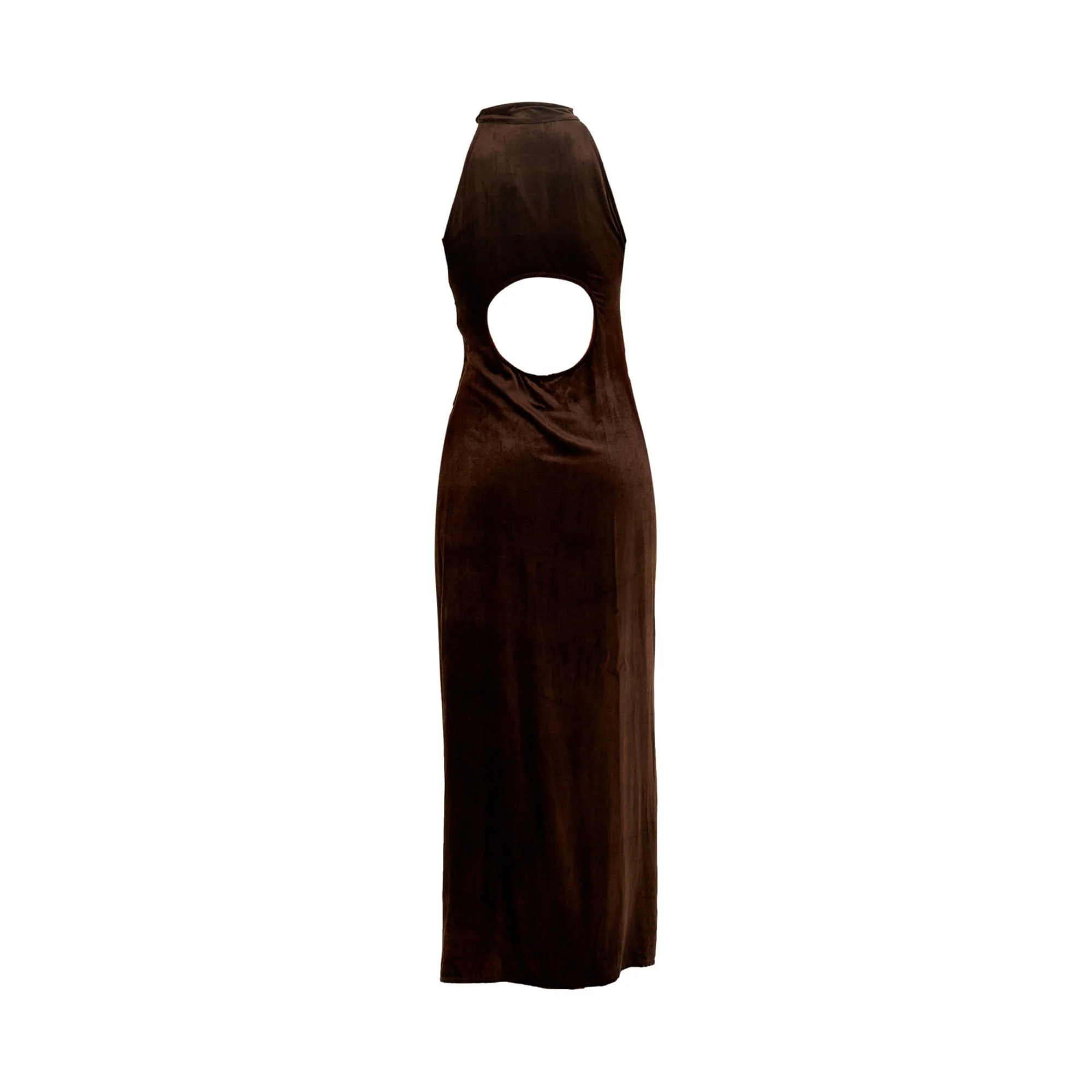 Versace Brown Velvet Dress - Image 2