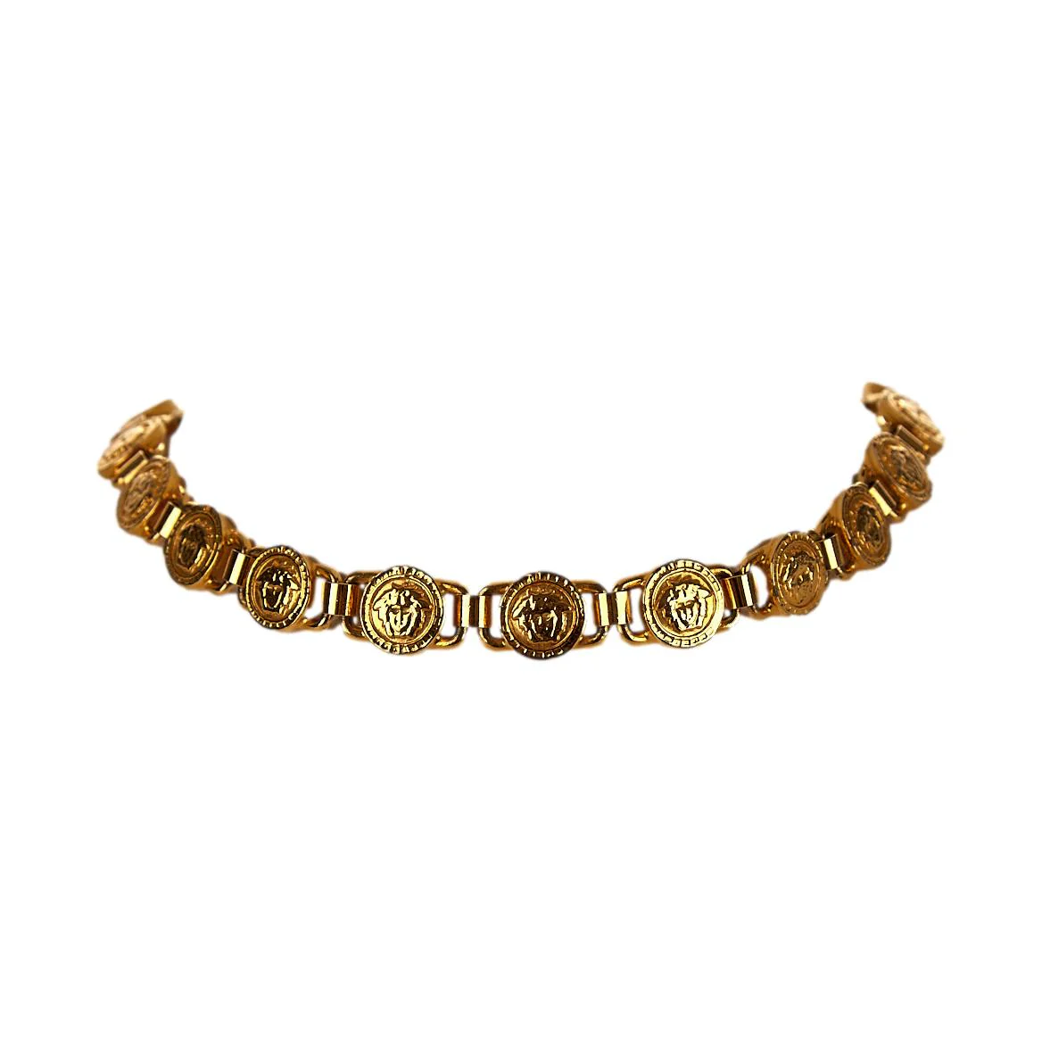 Versace Gold Medusa Medallion Choker