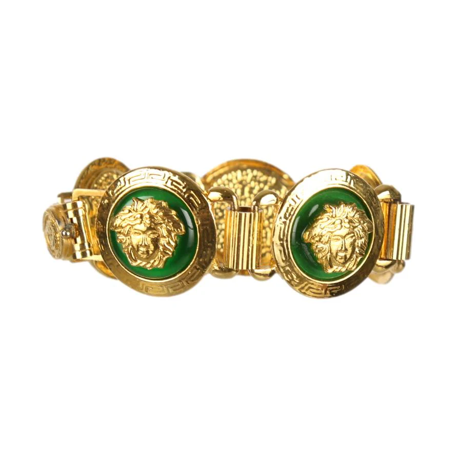 Versace Green Medusa Medallion Bracelet - Image 2