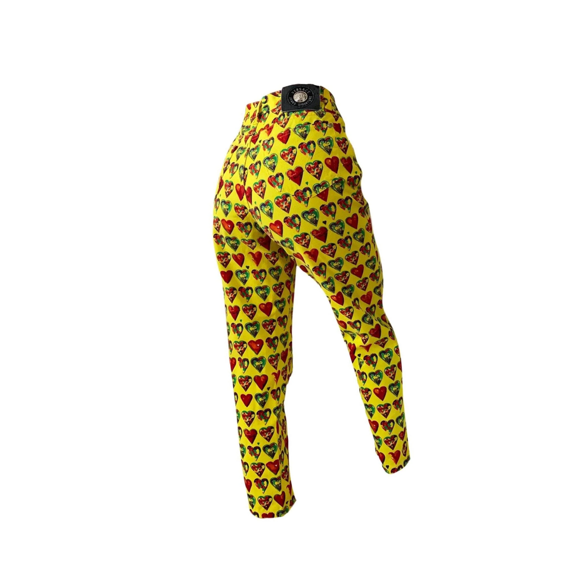 Versace Heart Logo Print Pants - Image 2