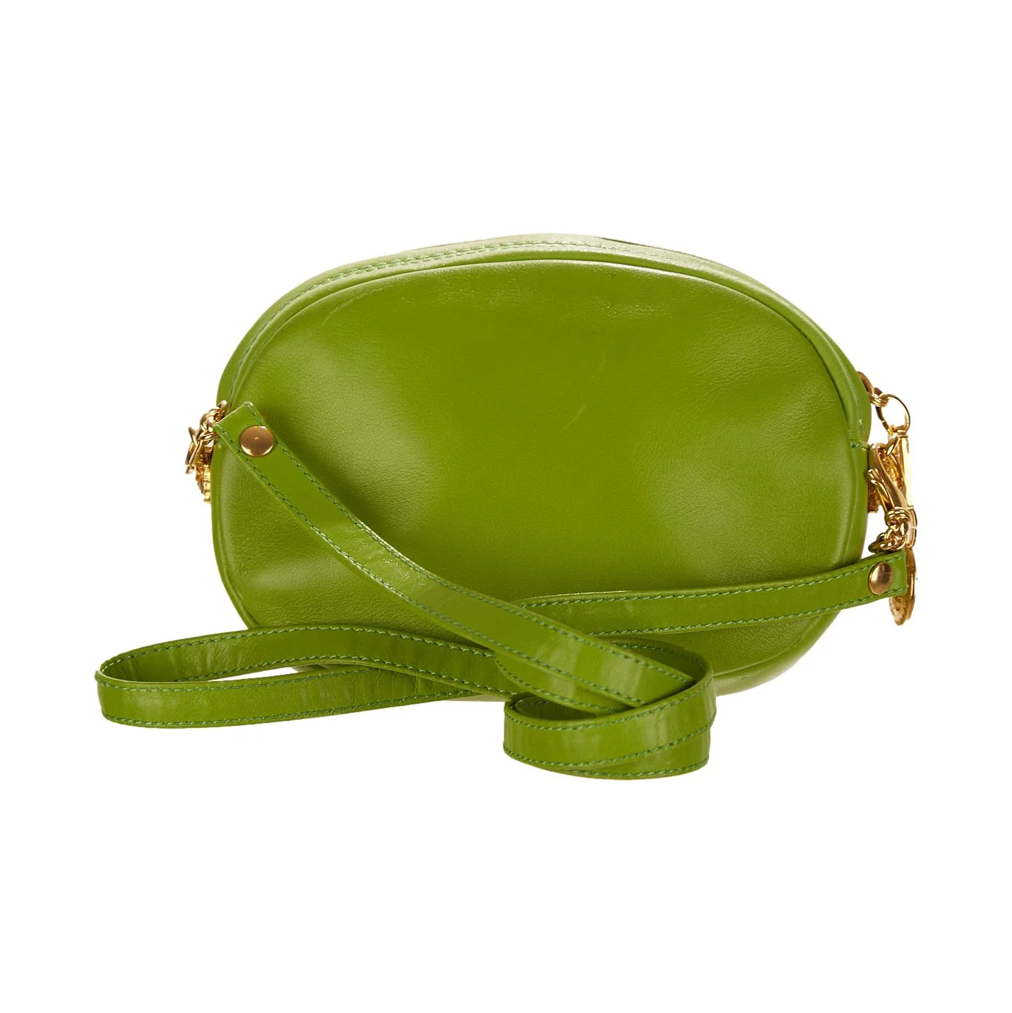 Versace Lime Green Medusa Mini Shoulder Bag - Image 3