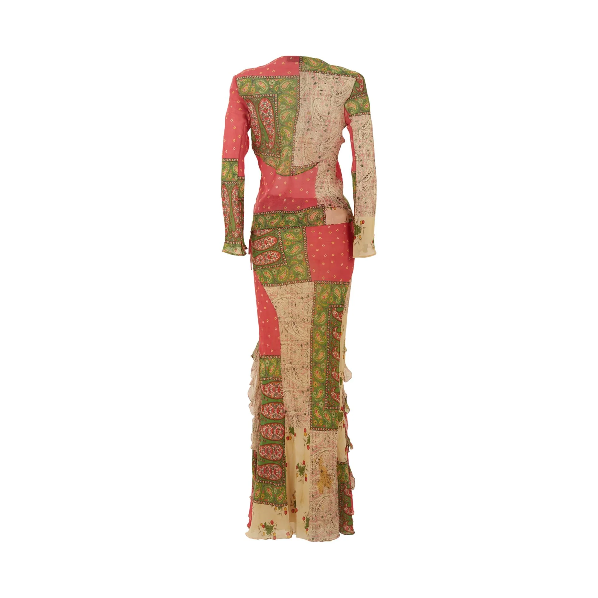 Dior Paisly Patchwork Skirt Set - Image 2