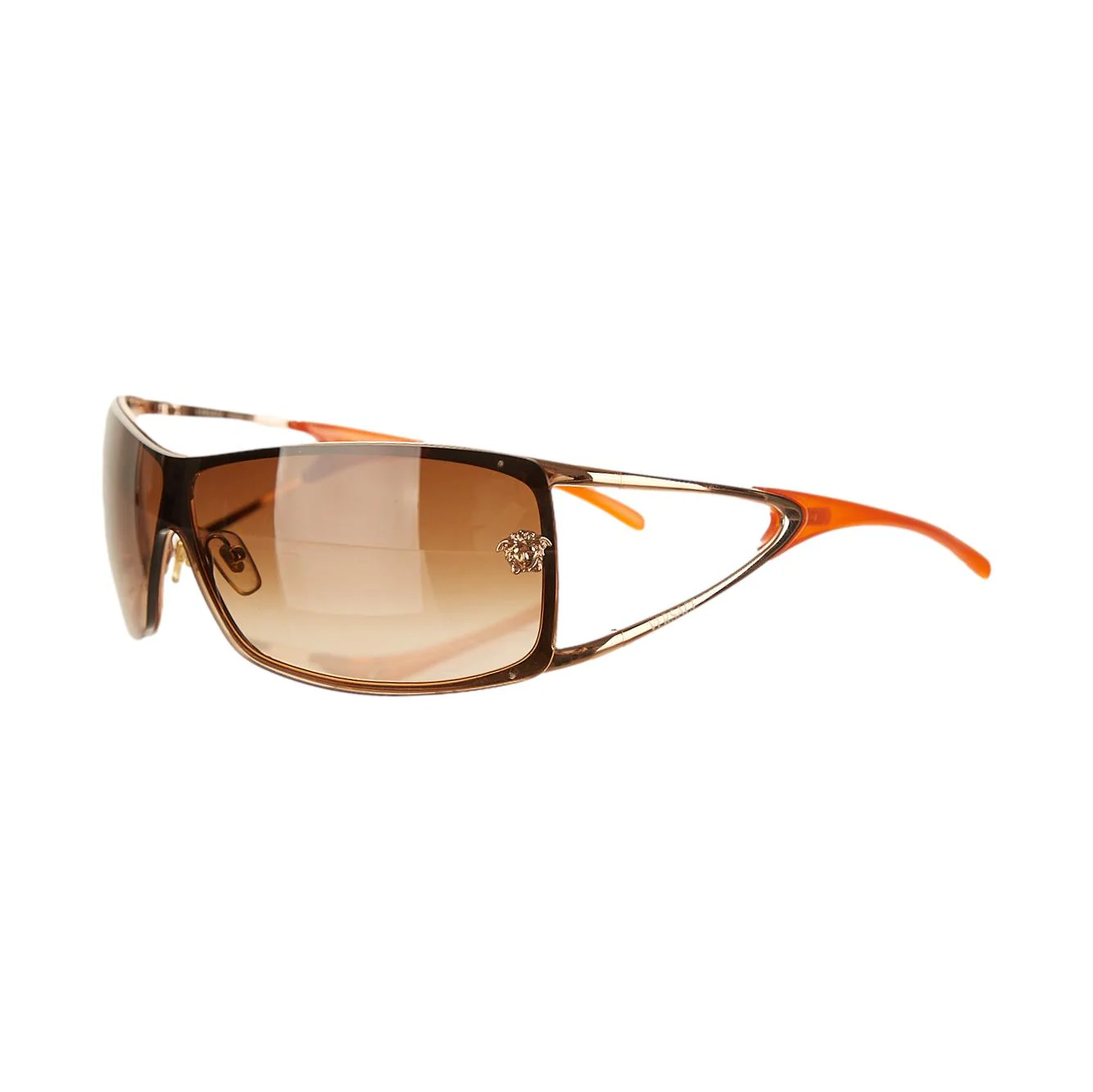 Versace Orange Medusa Sunglasses