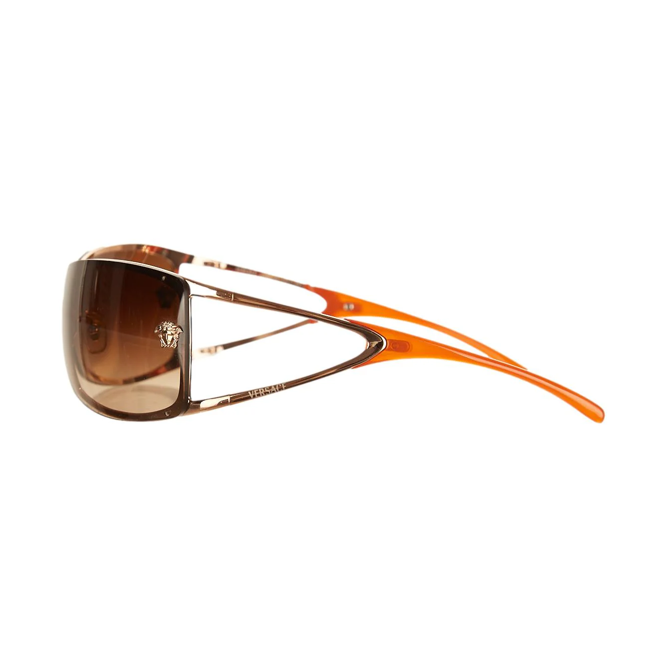 Versace Orange Medusa Sunglasses - Image 3