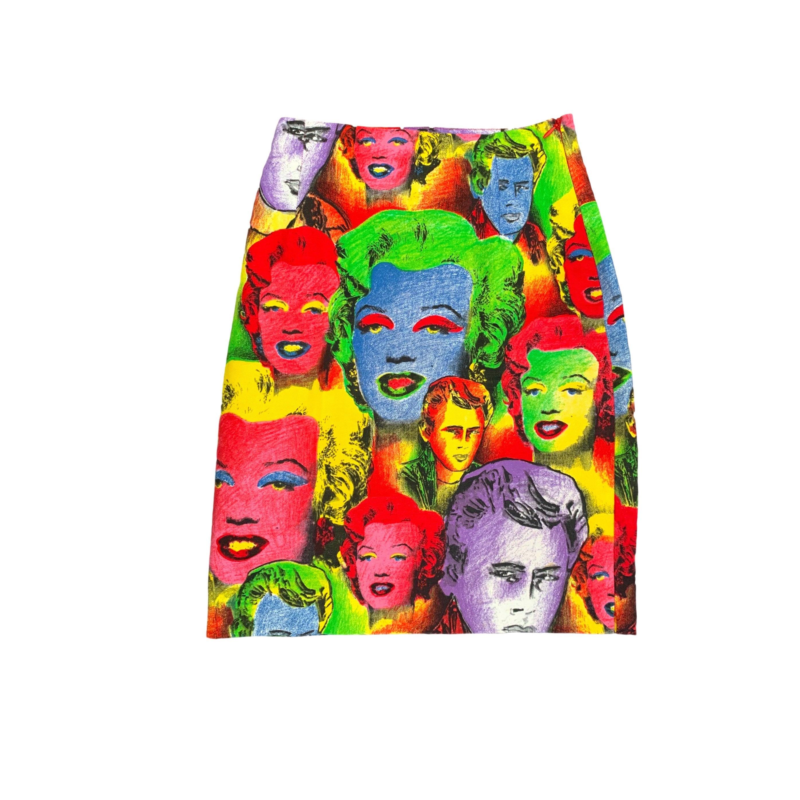 Versace Pop Art Print Skirt - Image 2