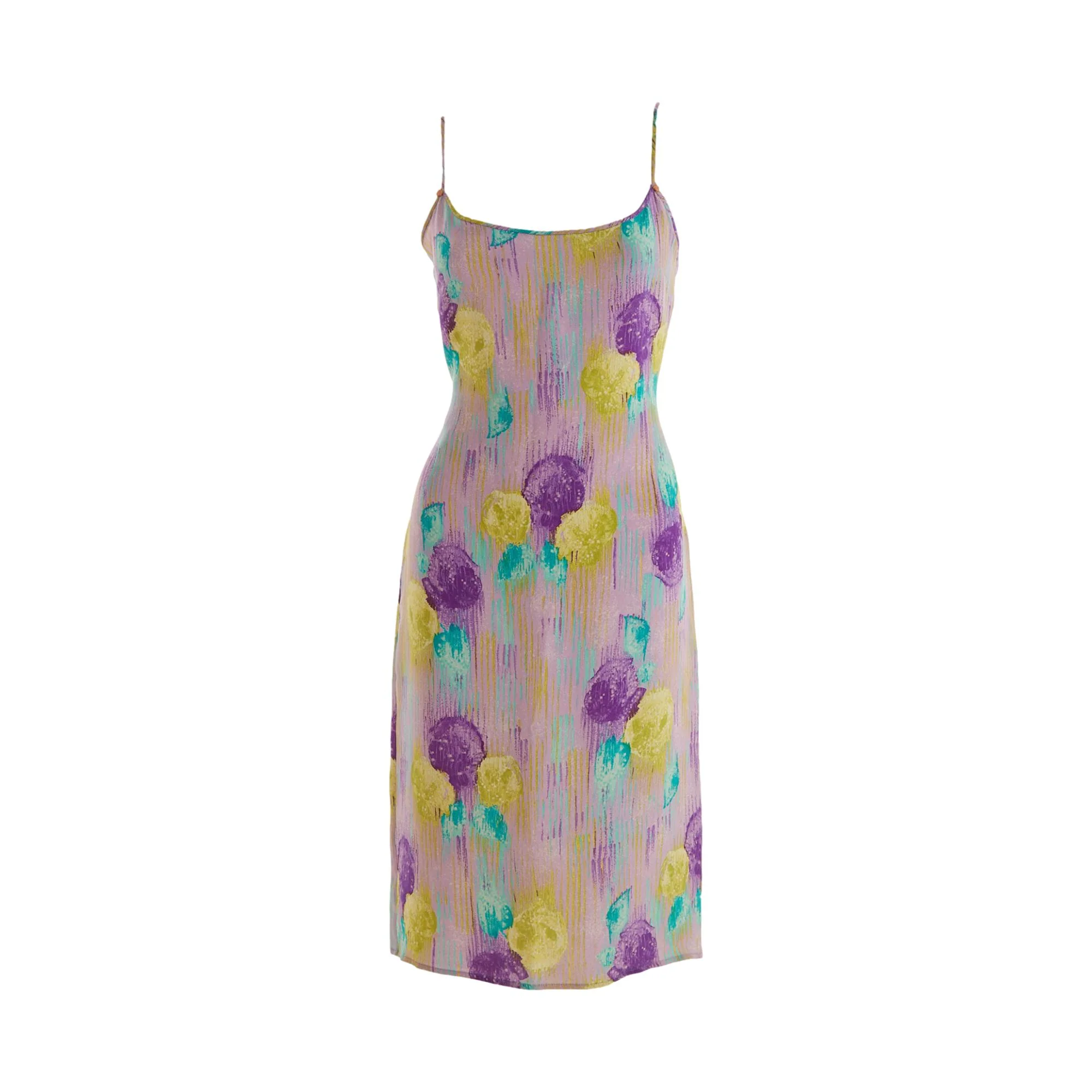 Versace Purple Print Dress