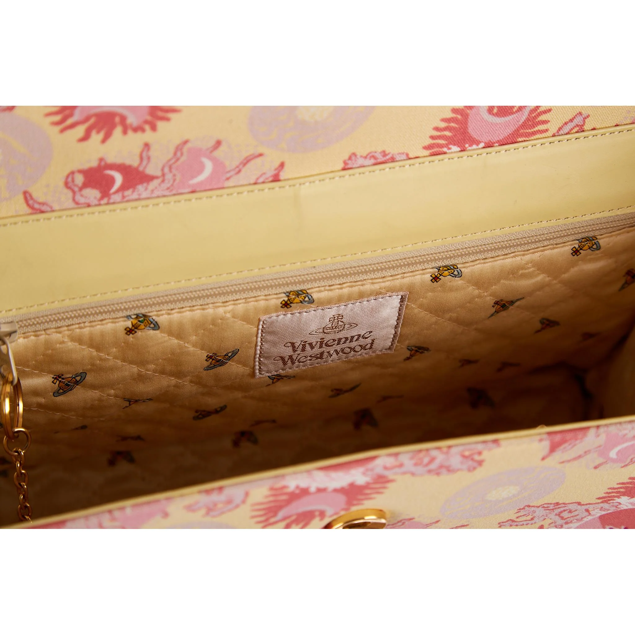 Vivienne Westwood Pink Print Shoulder Bag - Image 4