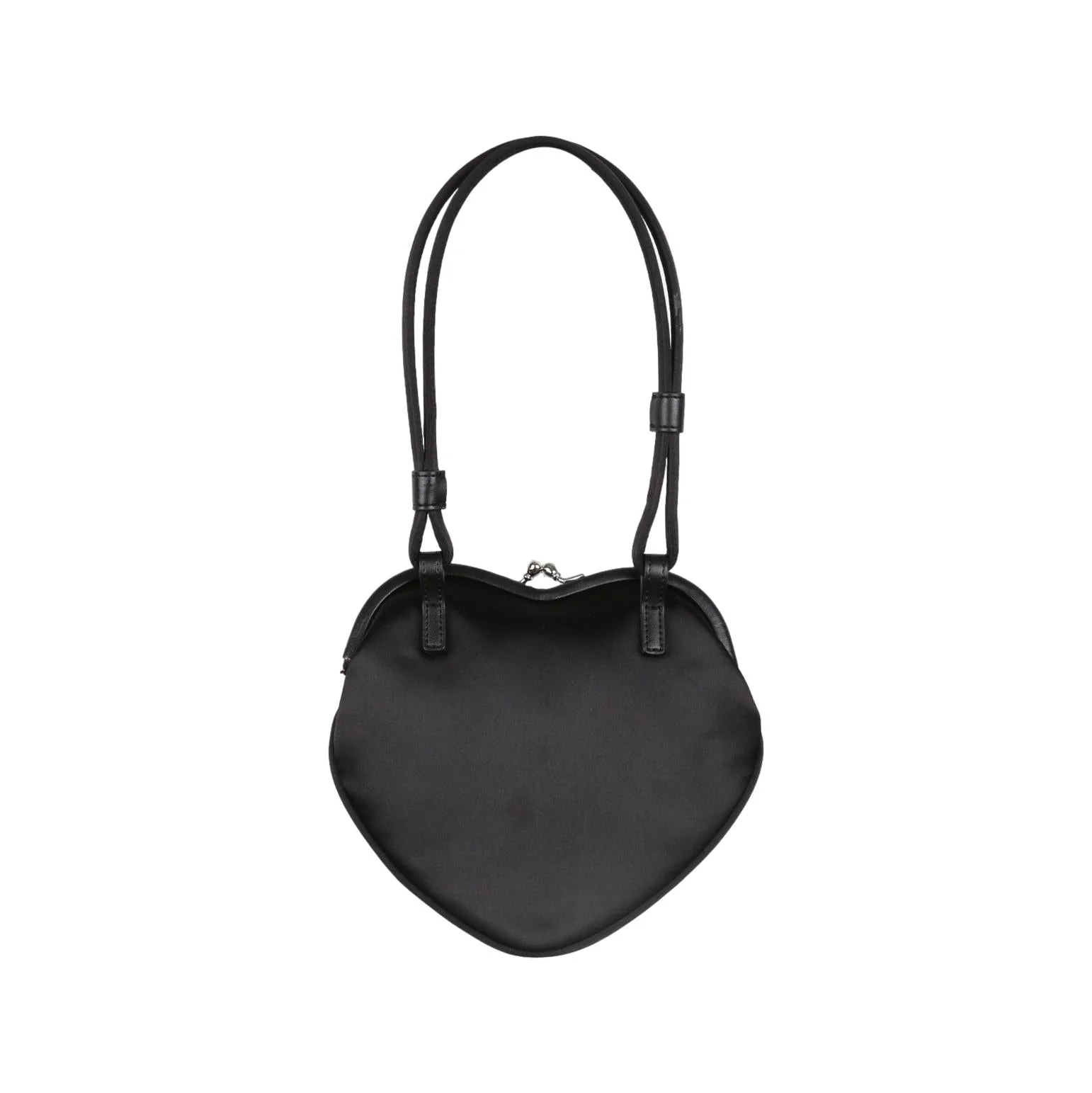 Vivienne Westwood Black Heart Kiss Lock Bag - Image 2