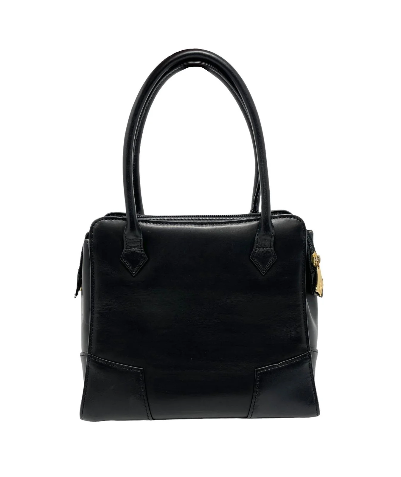 Vivienne Westwood Black Leather Top Handle Bag - Image 2