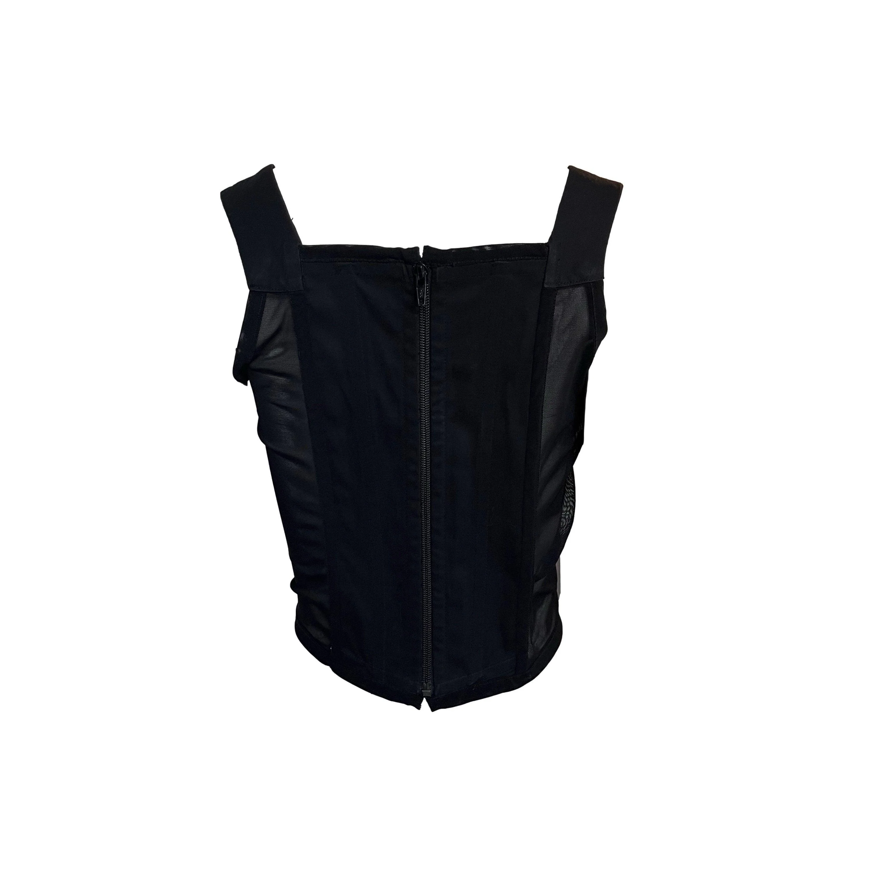 Vivienne Westwood Black Logo Corset - Image 2