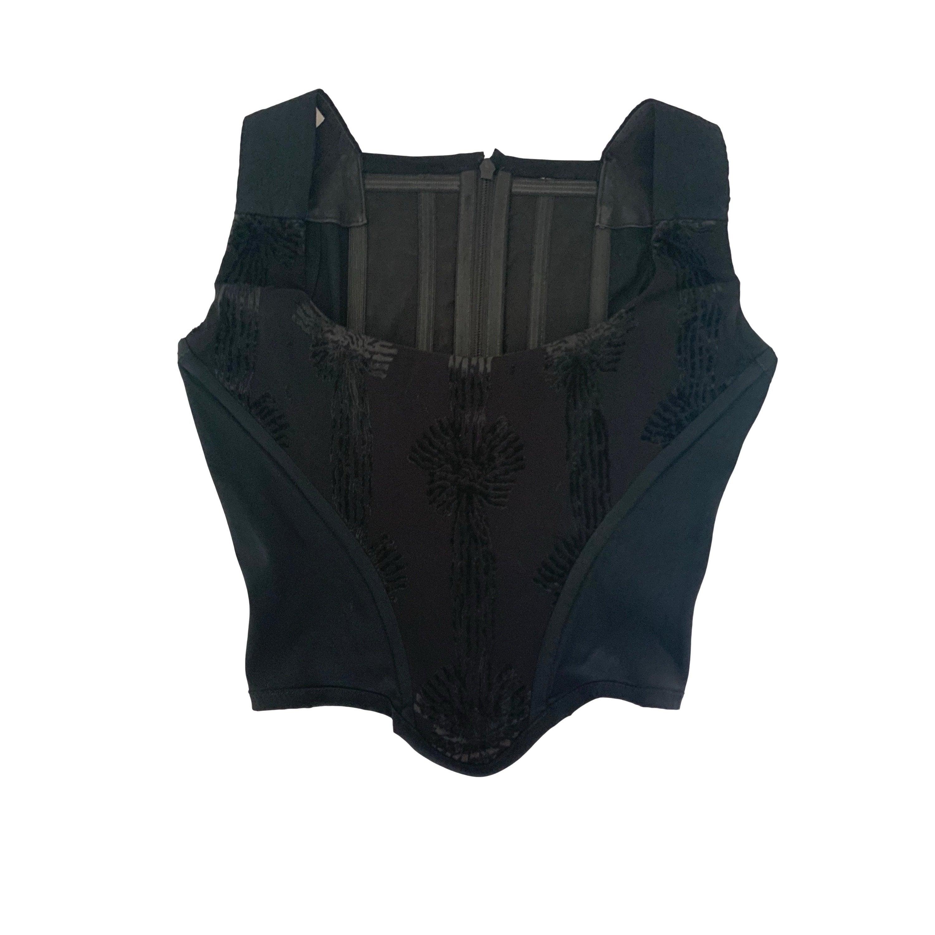Vivienne Westwood Black Textured Corset