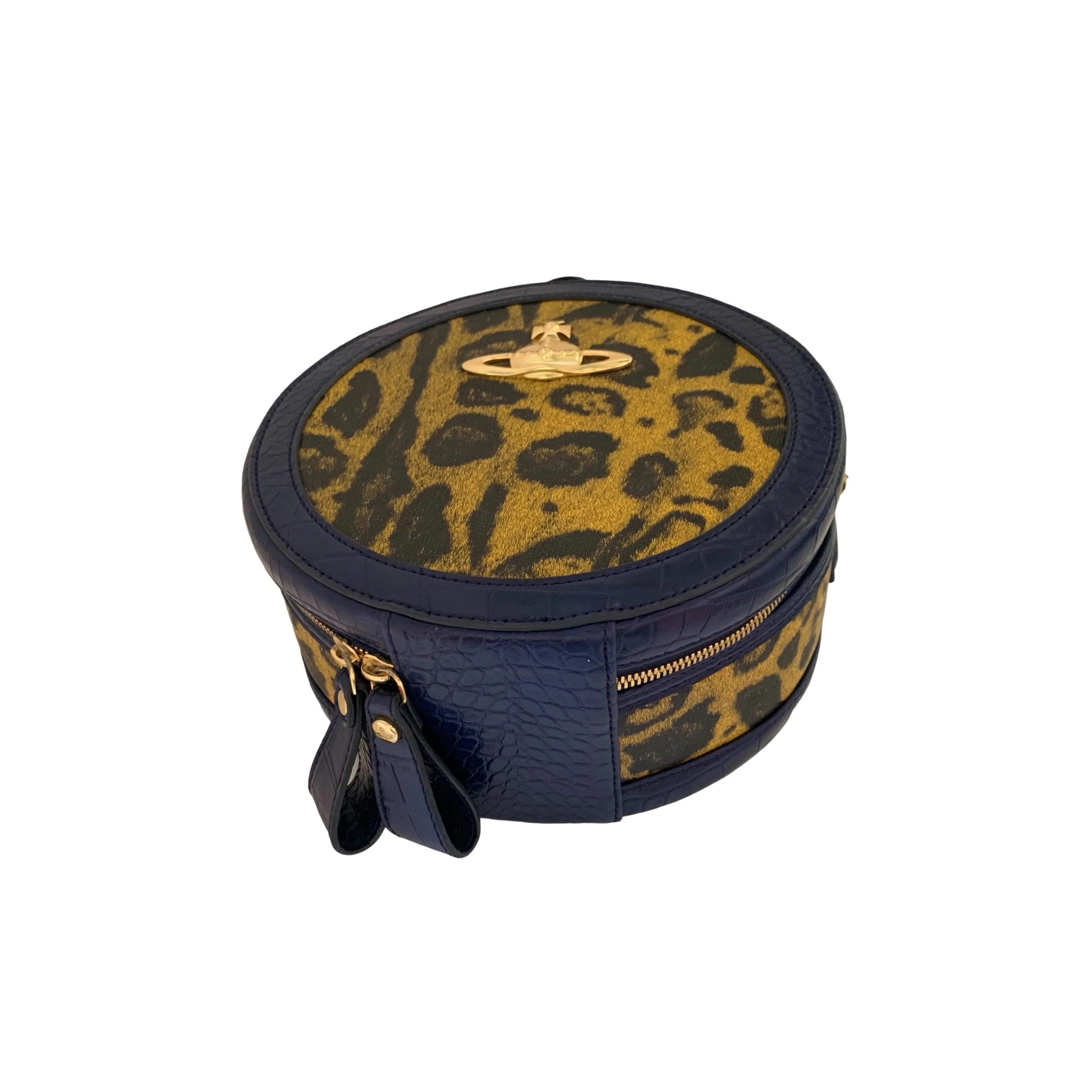 Vivienne Westwood Blue Cheetah Logo Crossbody Bag - Image 2
