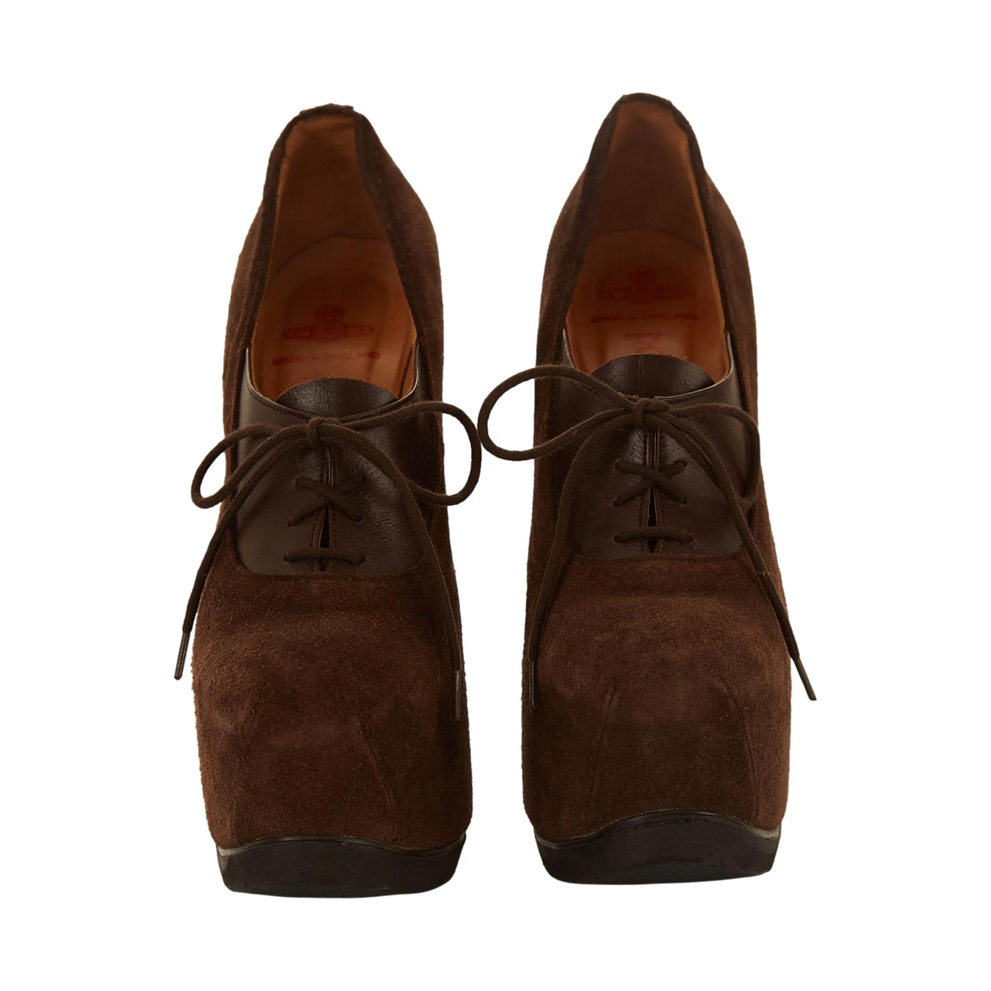 Vivienne Westwood Brown Suede Elevated Court Heels - Image 2