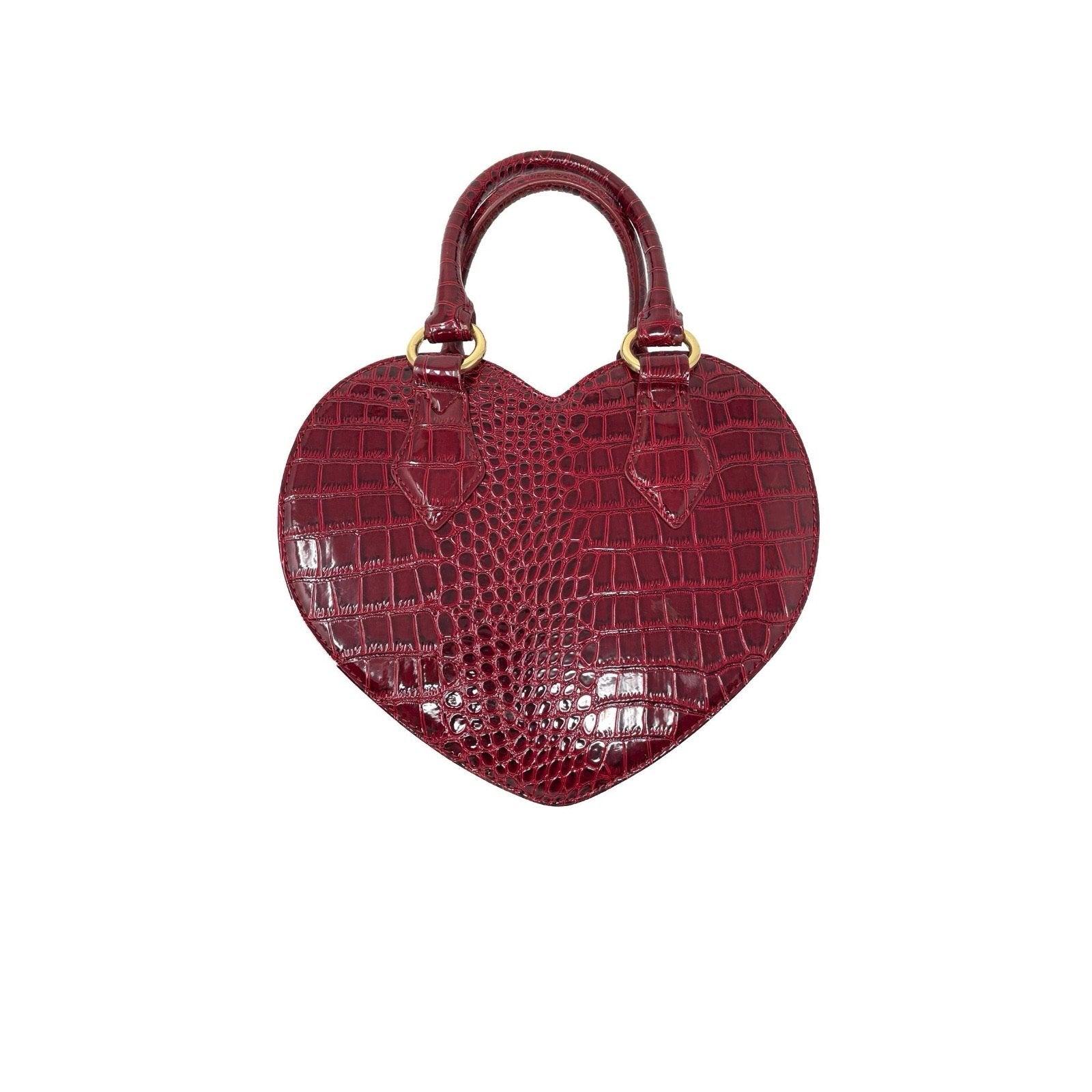 Vivienne Westwood Burgundy Heart Bag - Image 2