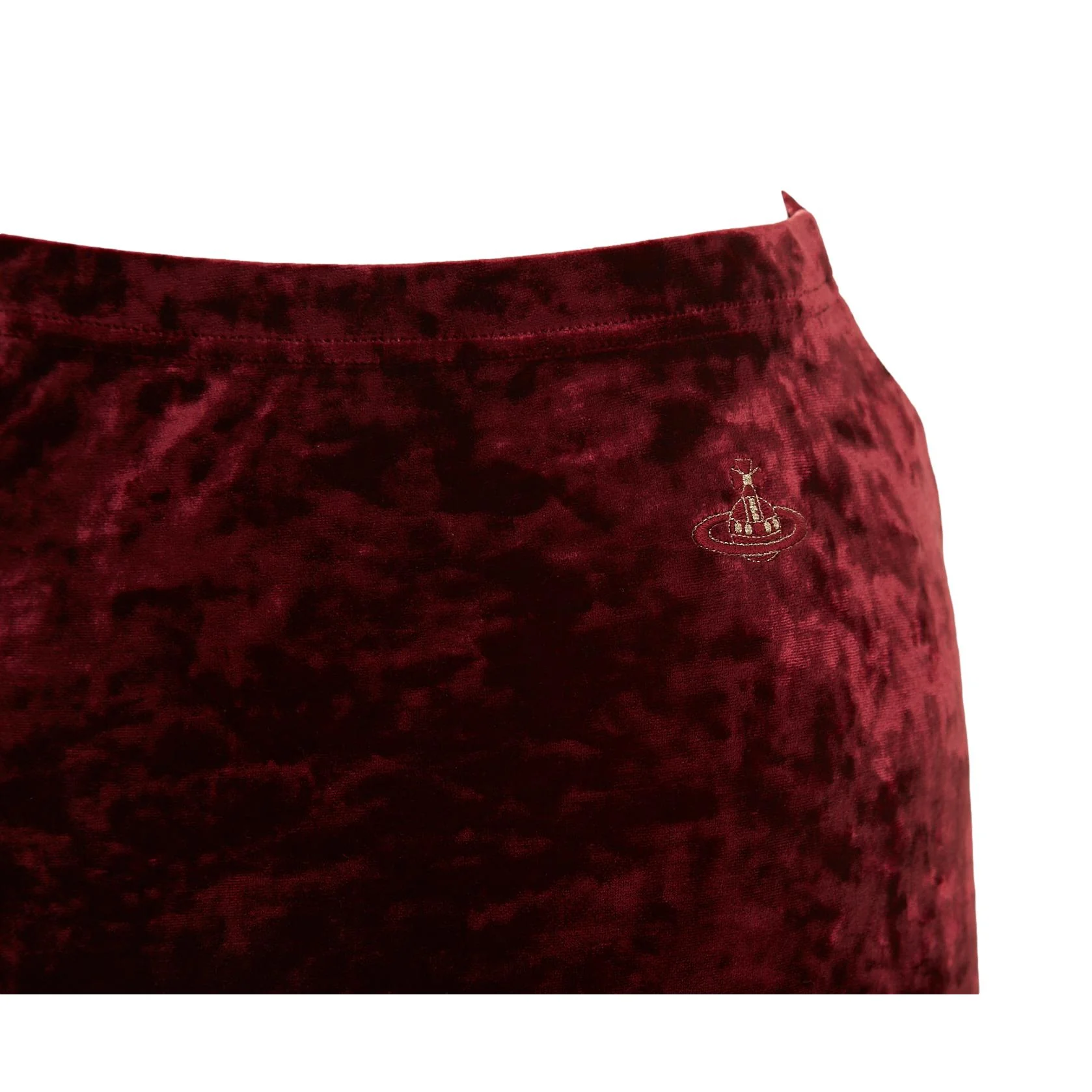 Vivienne Westwood Burgundy Velvet Skirt - Image 3