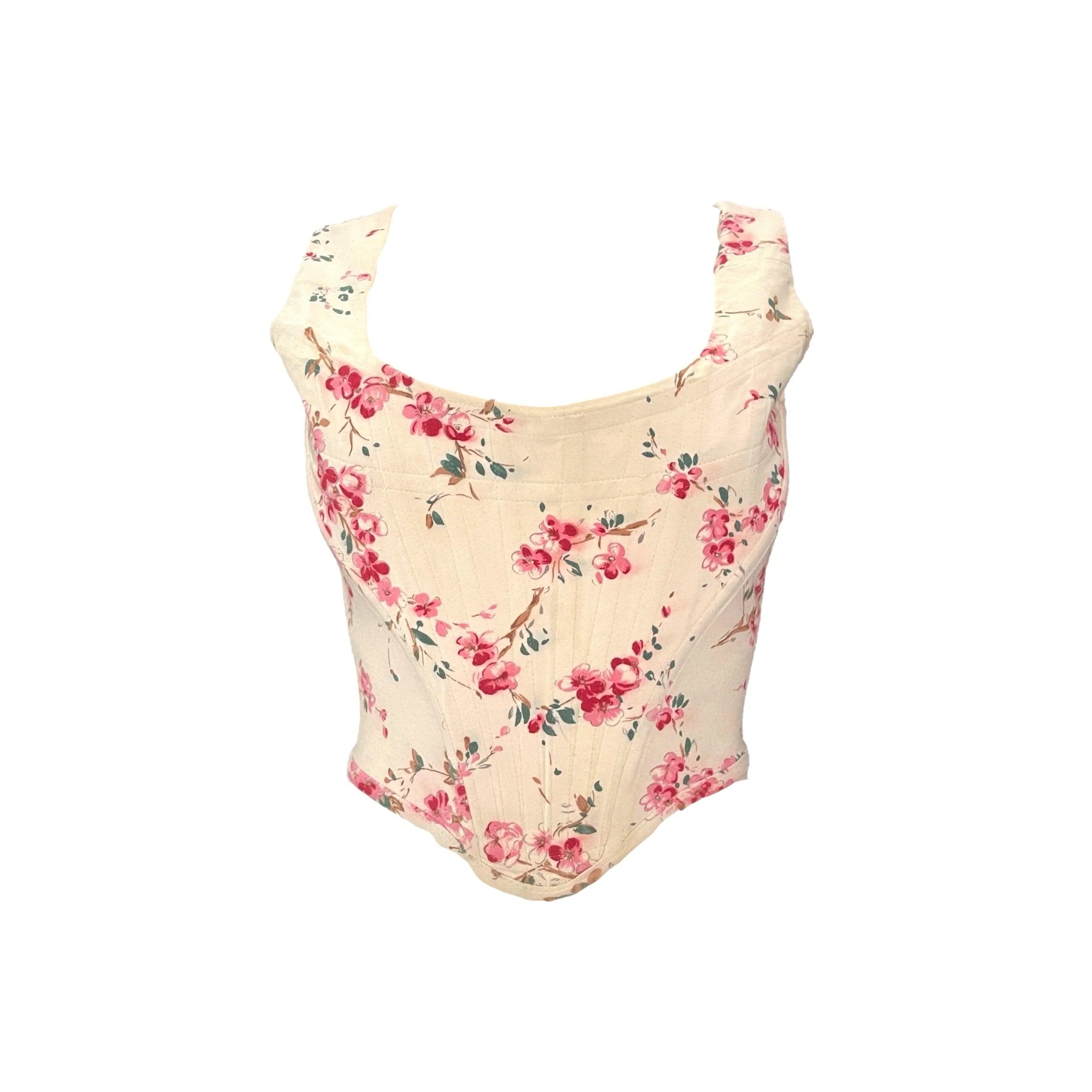 Vivienne Westwood Cream Floral Corset