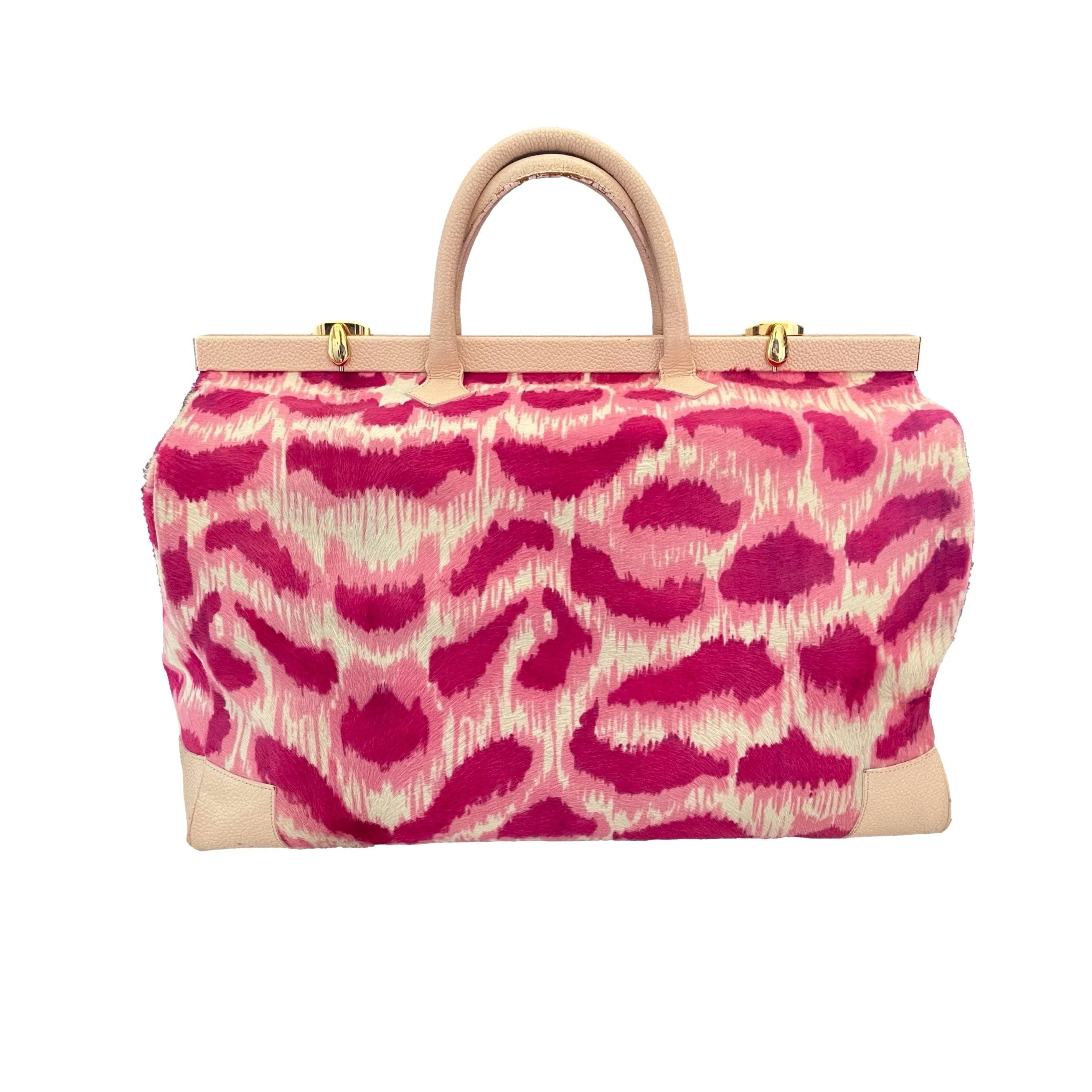 Vivienne Westwood Hot Pink Calf Hair Weekender - Image 2