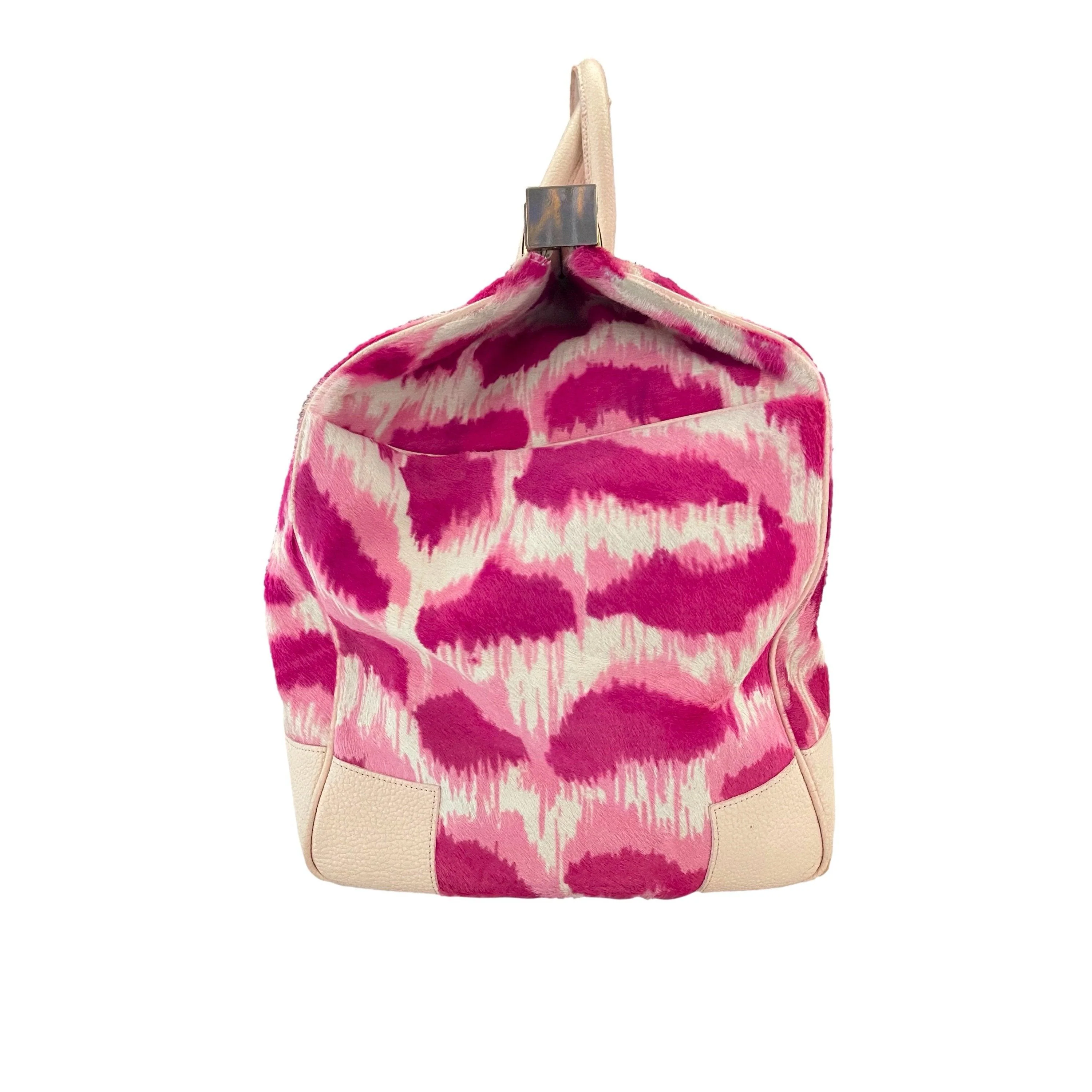 Vivienne Westwood Hot Pink Calf Hair Weekender - Image 3