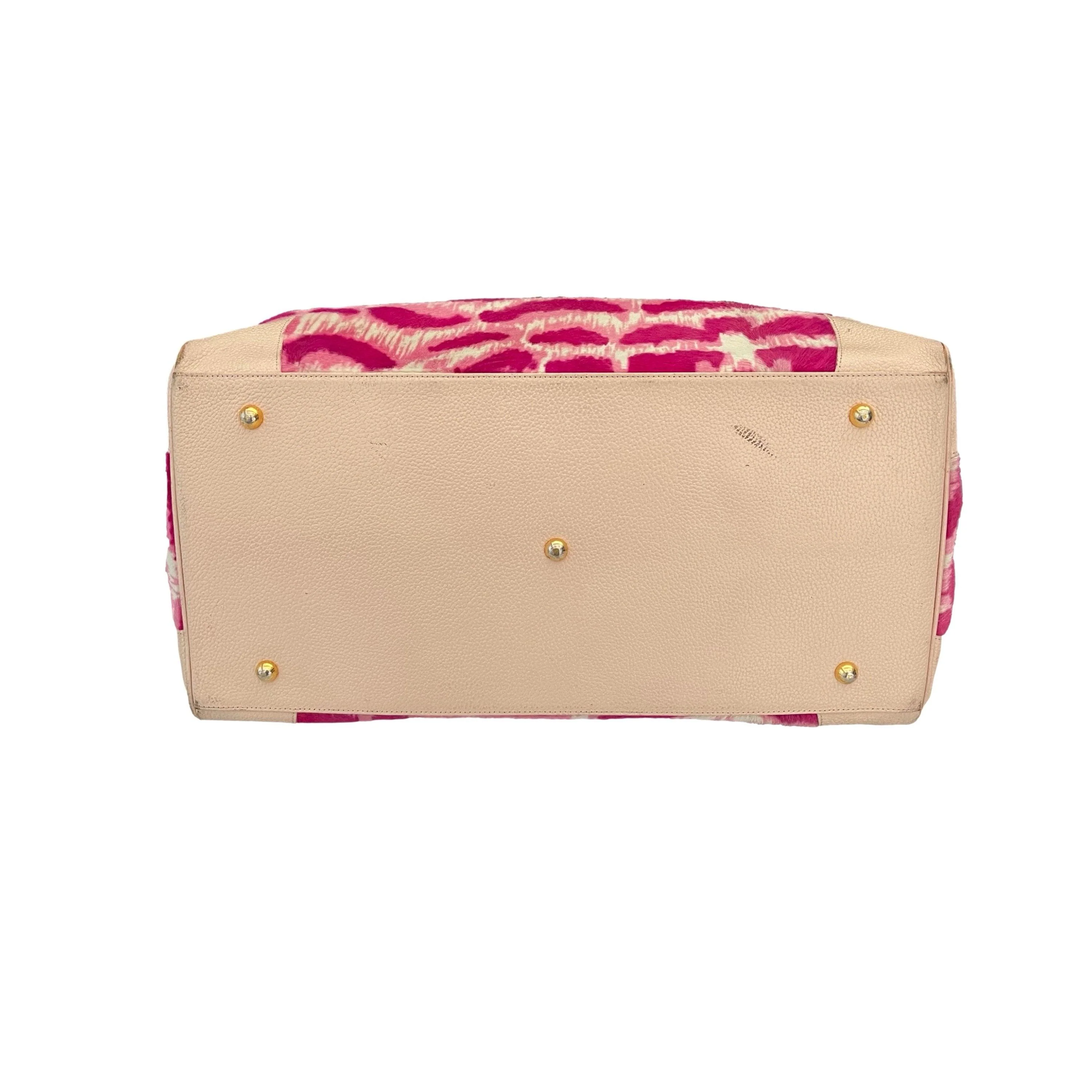 Vivienne Westwood Hot Pink Calf Hair Weekender - Image 4