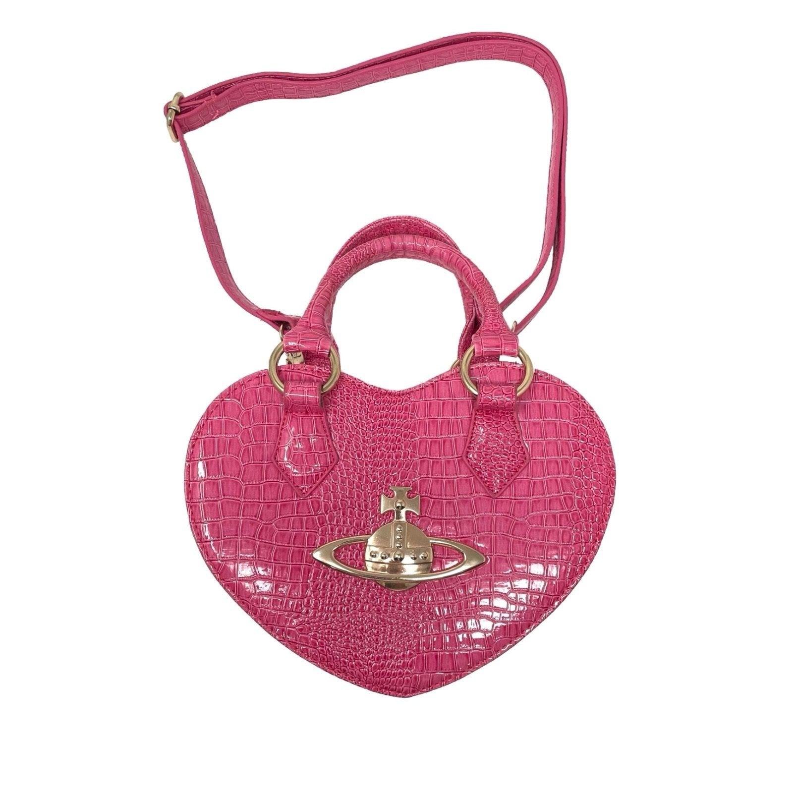 Vivienne Westwood Hot Pink Heart Bag - Image 3