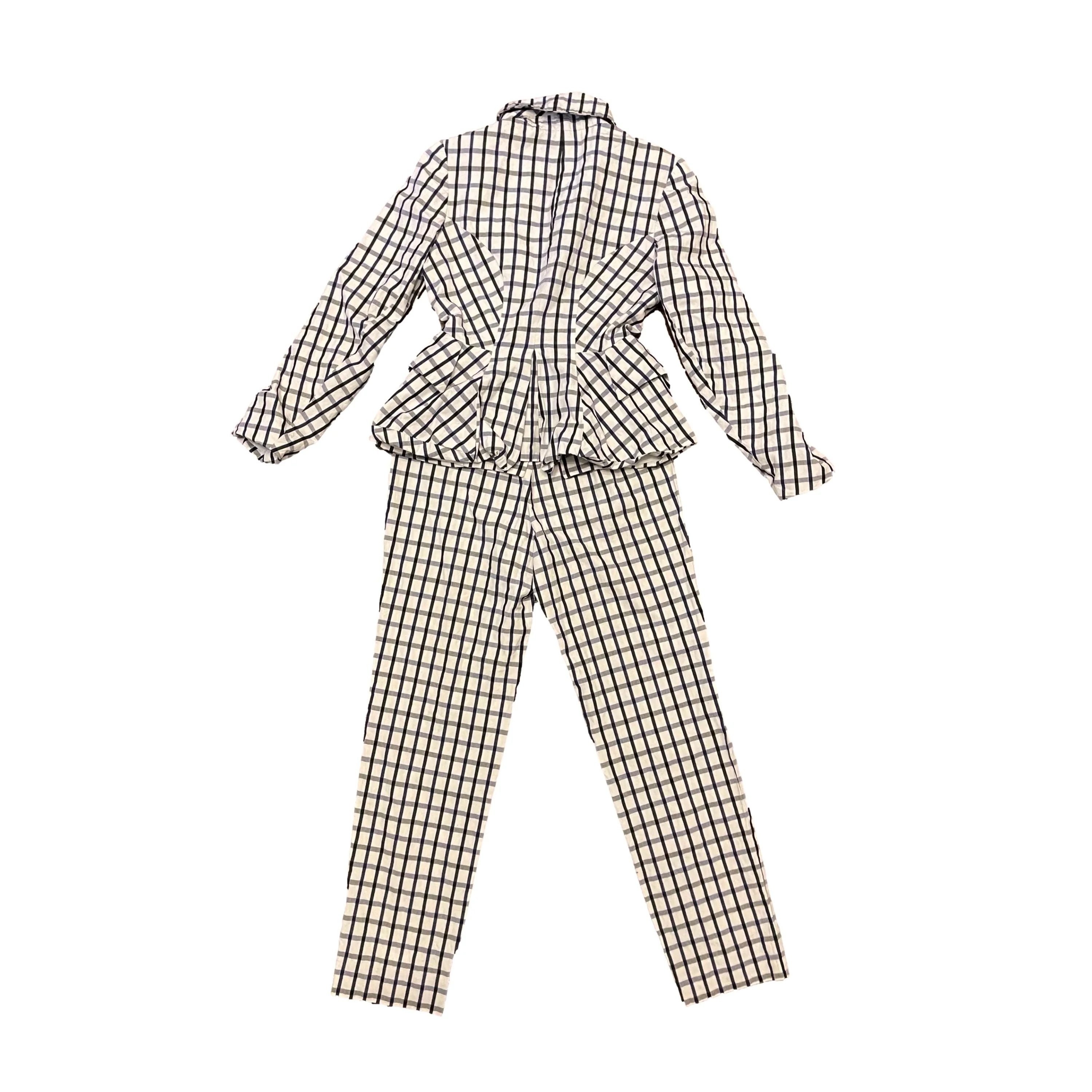 Vivienne Westwood Navy Checkered Pant Set - Image 2