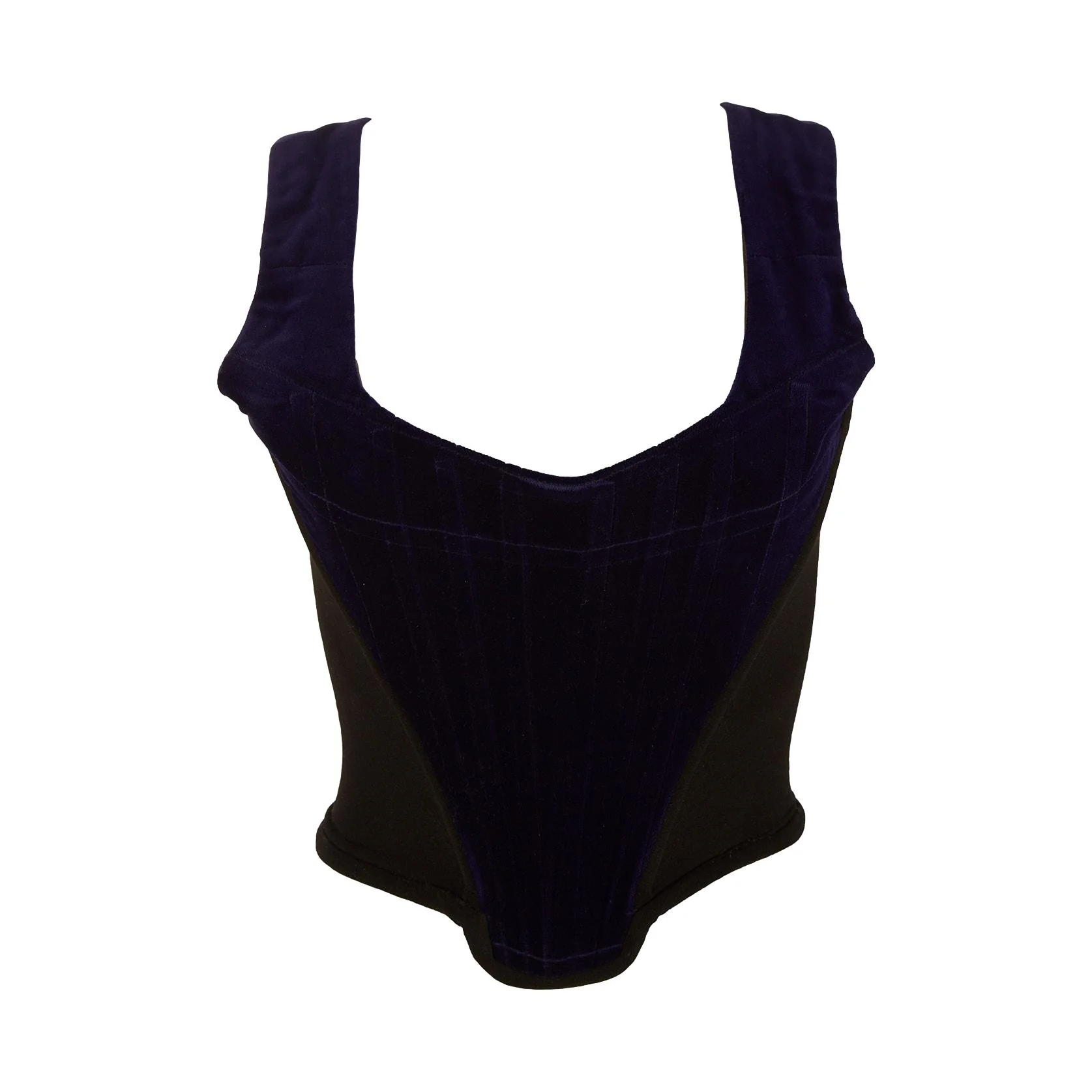 Vivienne Westwood Navy Velvet Corset