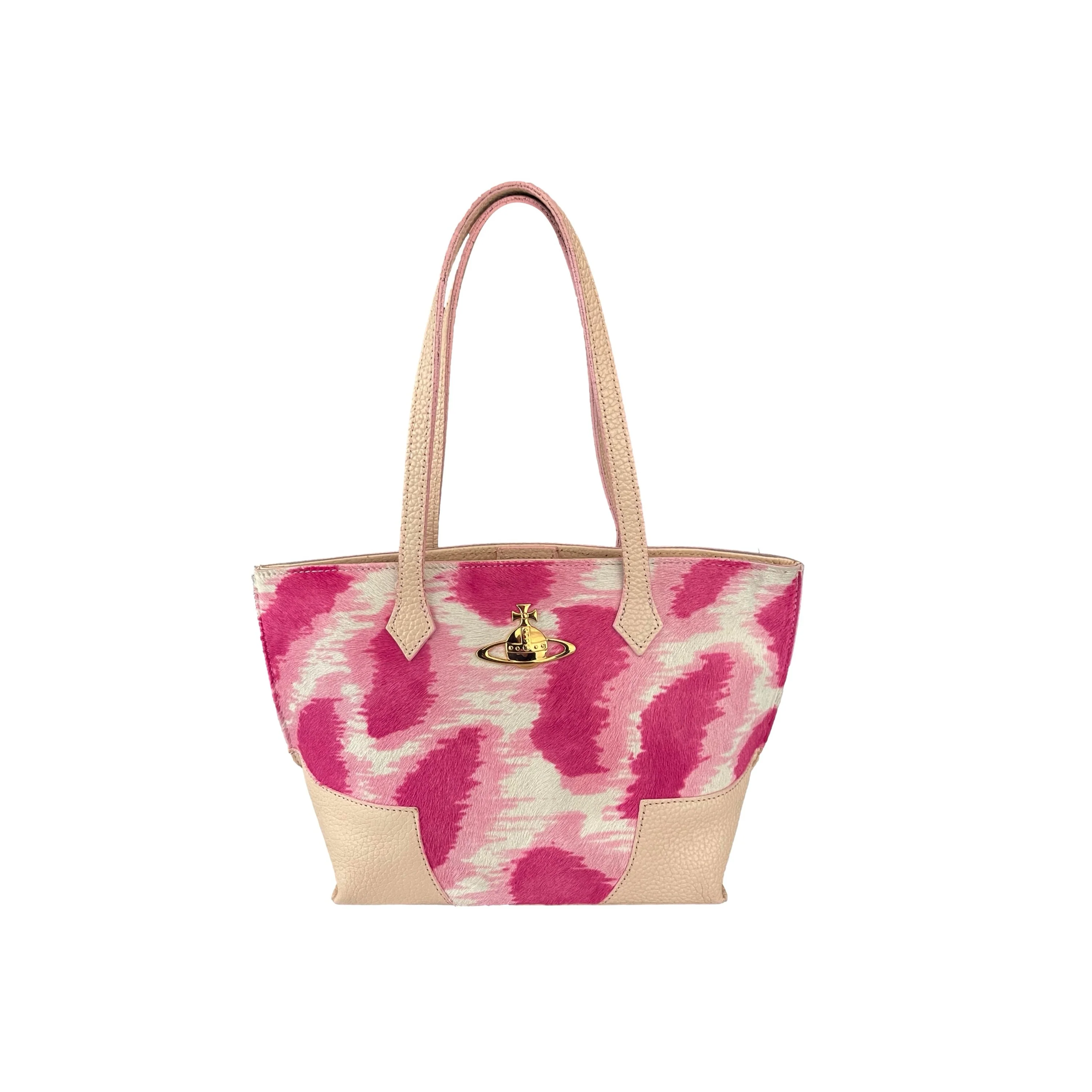 Vivienne Westwood Pink Calf Hair Shoulder Bag