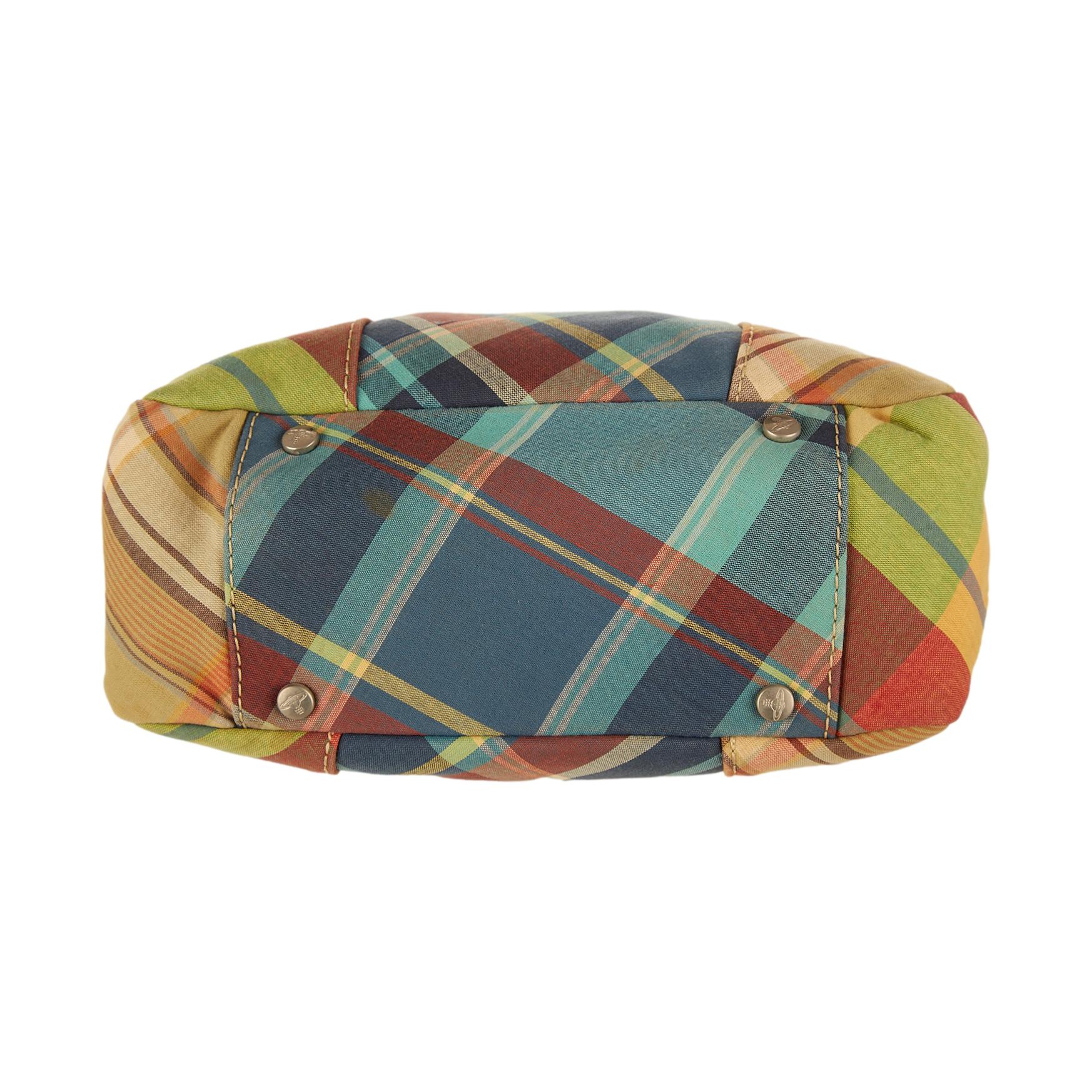 Vivienne Westwood Plaid Mini Bowler Bag - Image 4