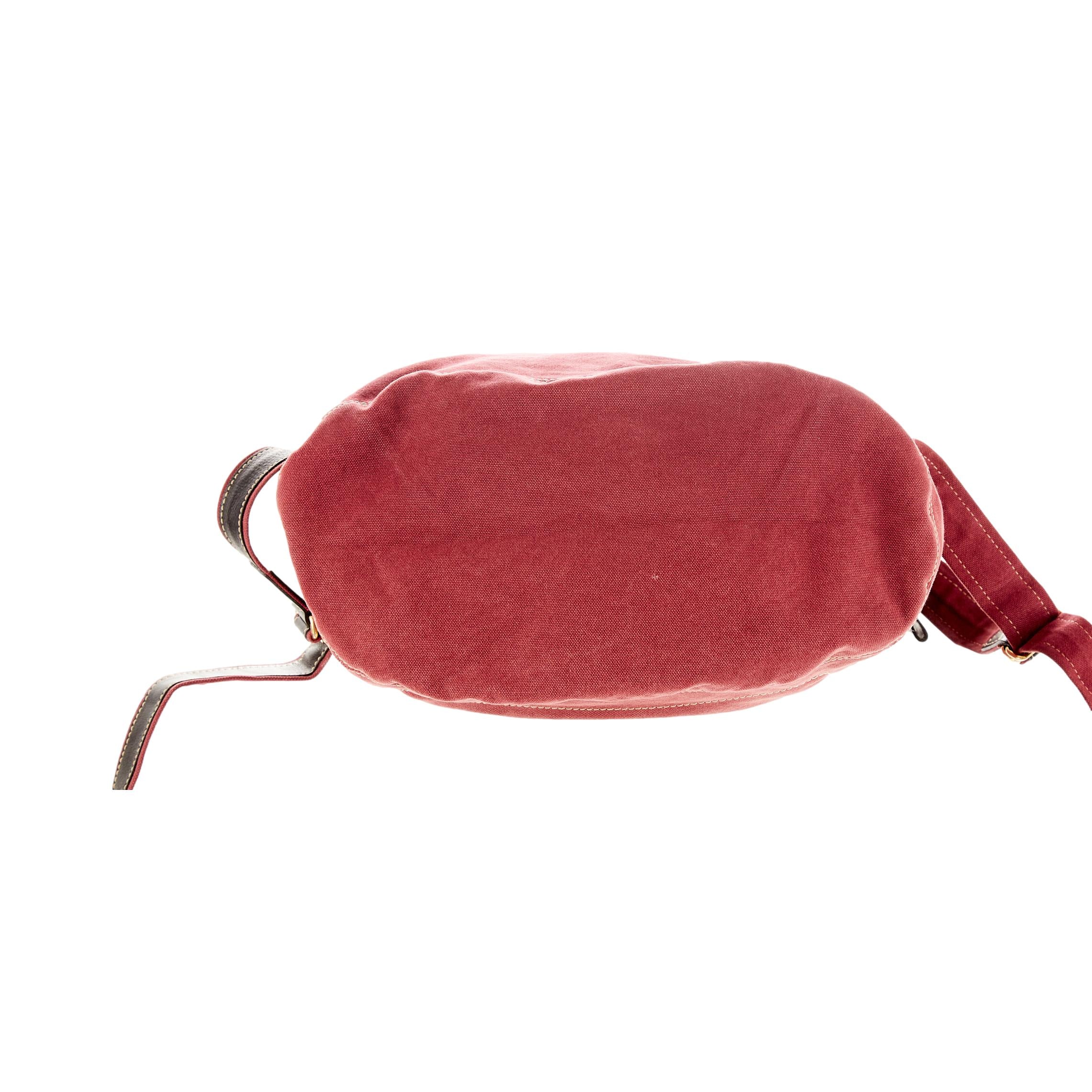 Vivienne Westwood Red Canvas Logo Backpack - Image 3