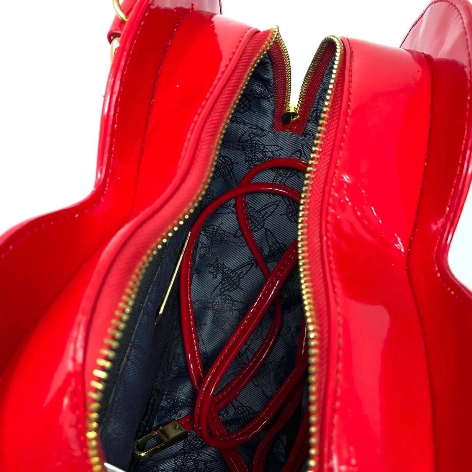 Vivienne Westwood Red Heart Bag - Image 3