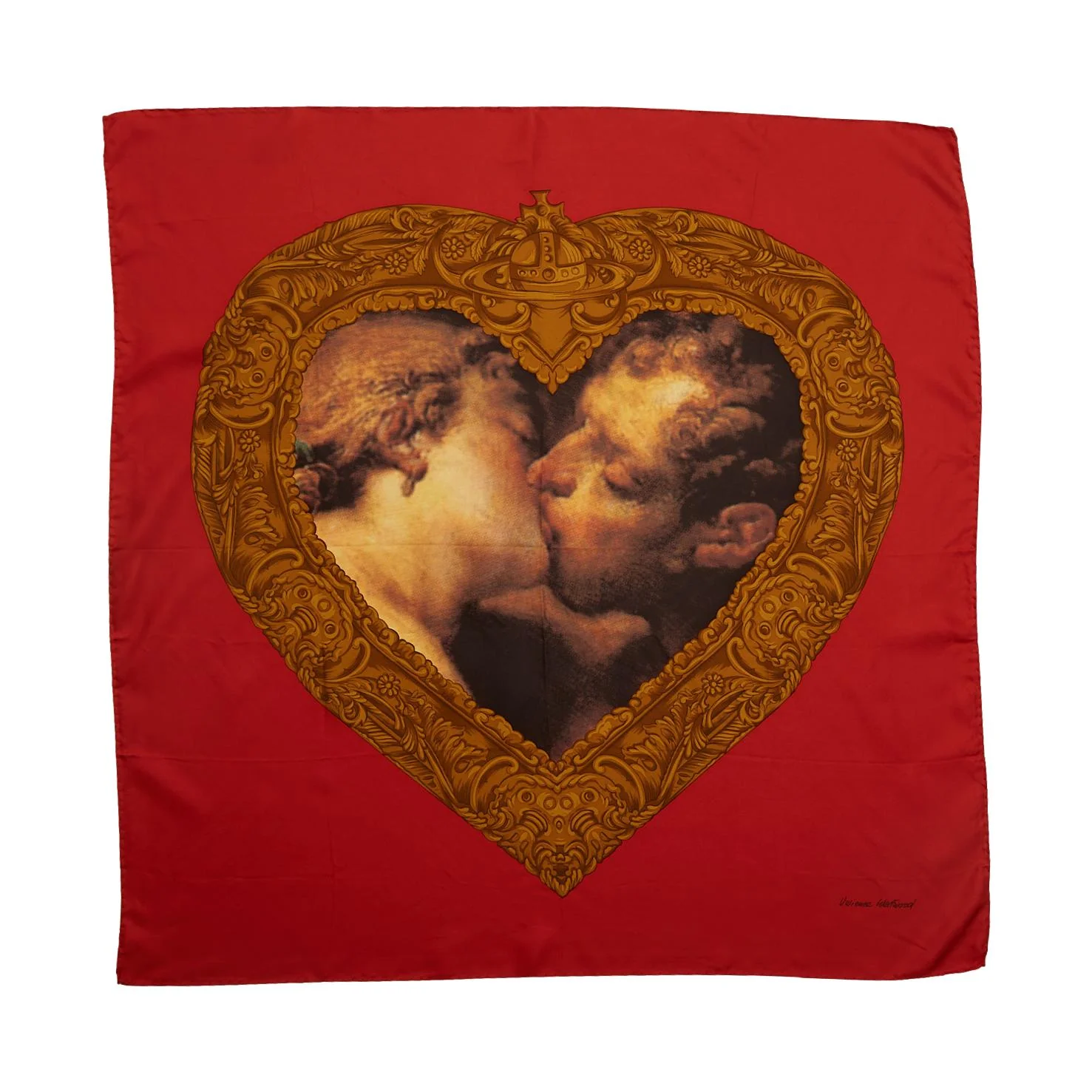 Vivienne Westwood Red Heart Scarf