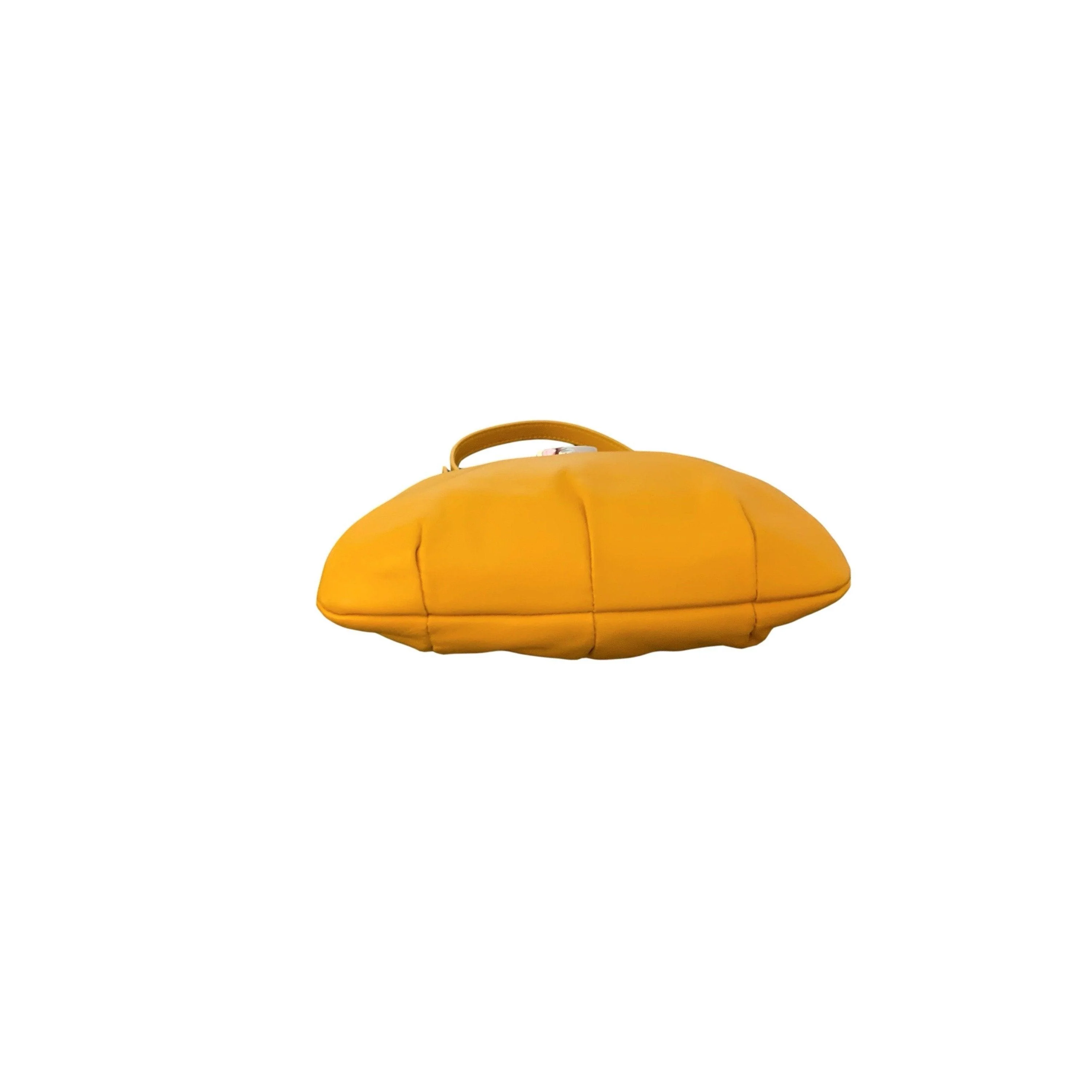 Vivienne Westwood Yellow Kiss Lock Top Handle - Image 2