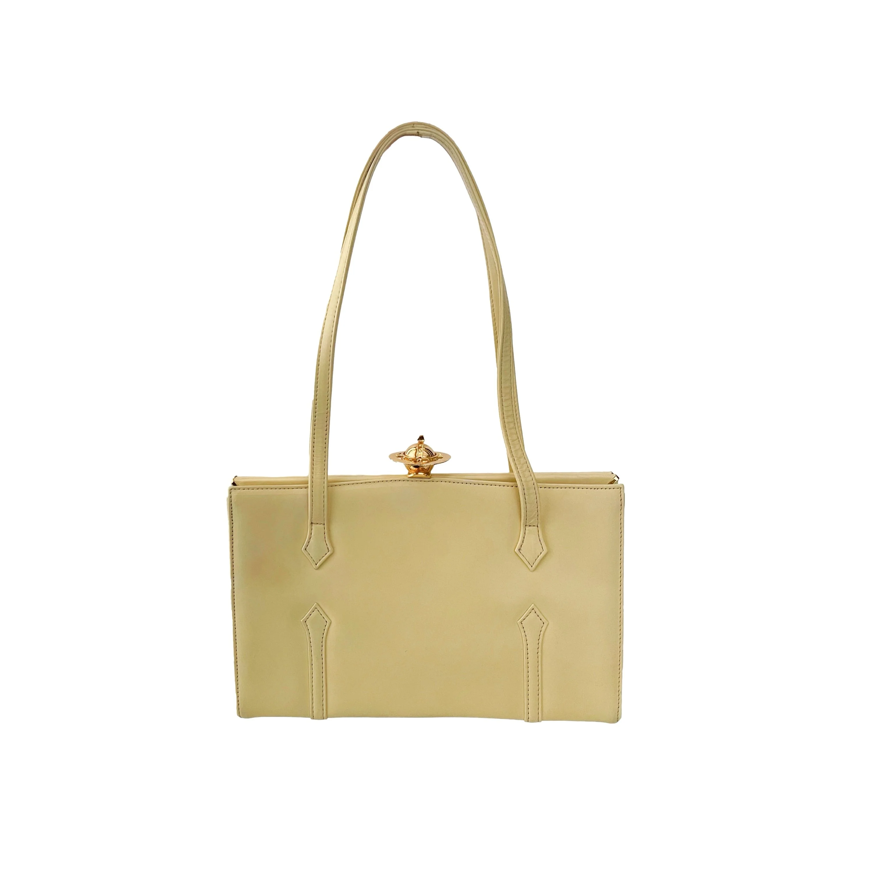 Vivienne Westwood Yellow Leather Shoulder Bag - Image 2