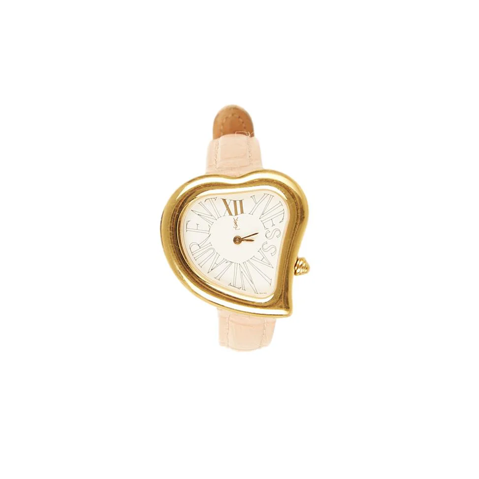 YSL Baby Pink Heart Watch