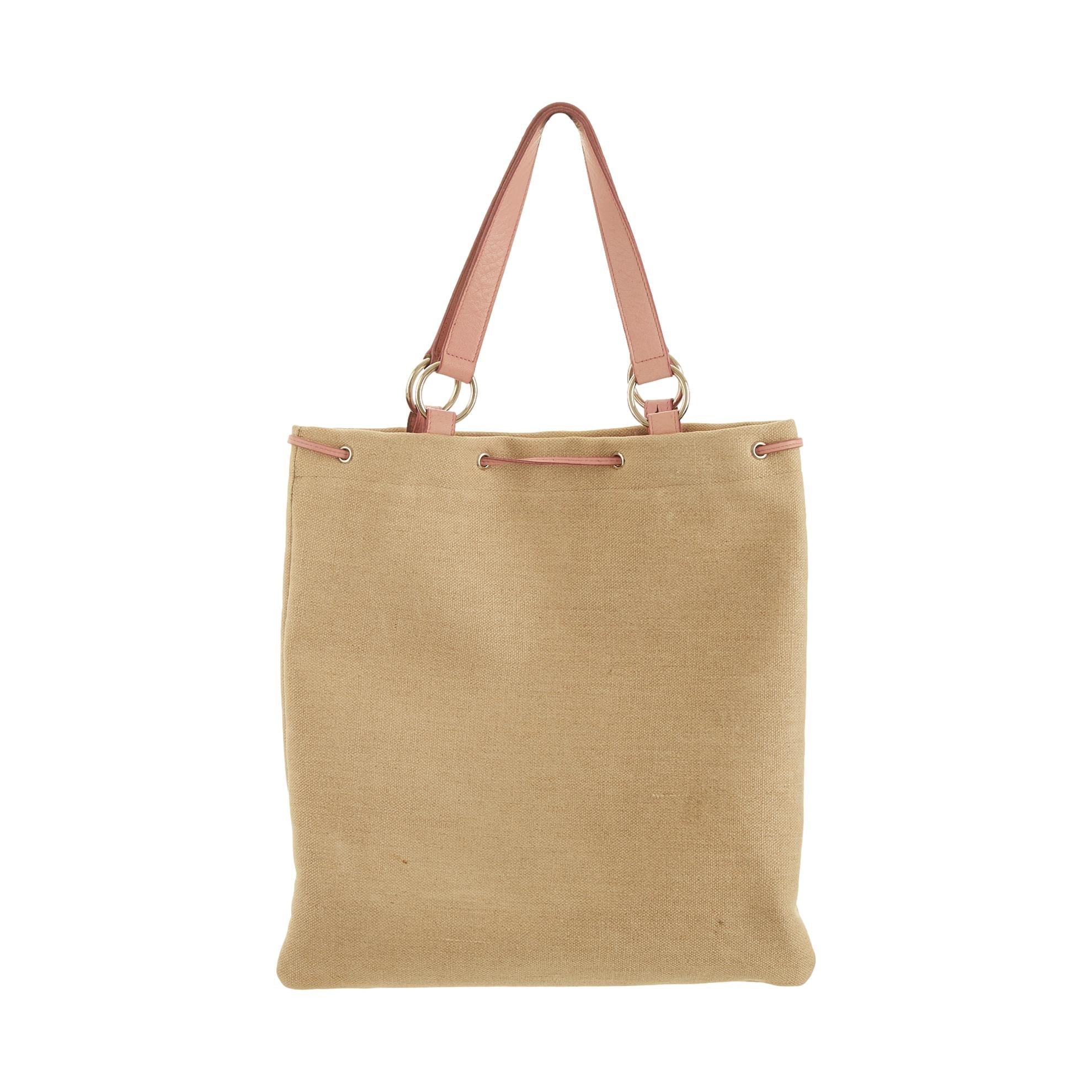 YSL Beige Heart Tote - Image 3