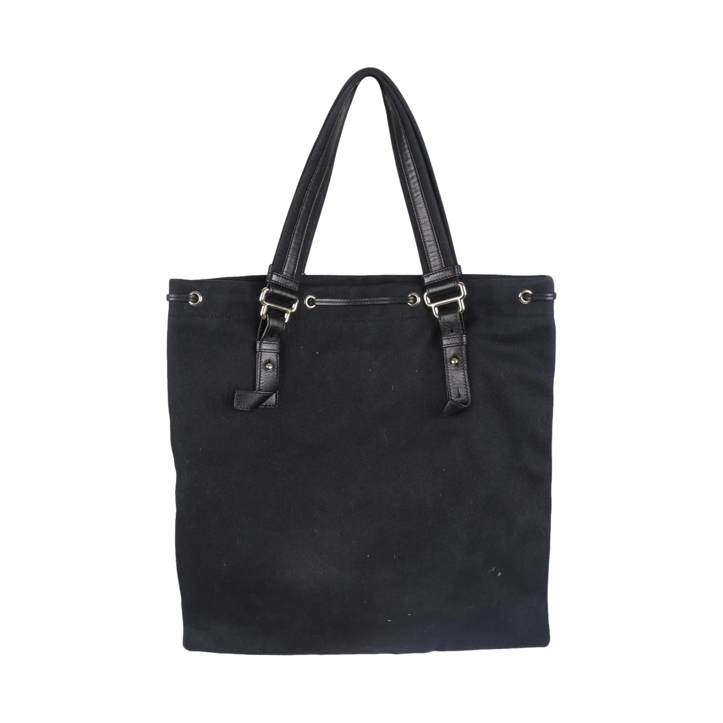 YSL Black Canvas Tote - Image 2
