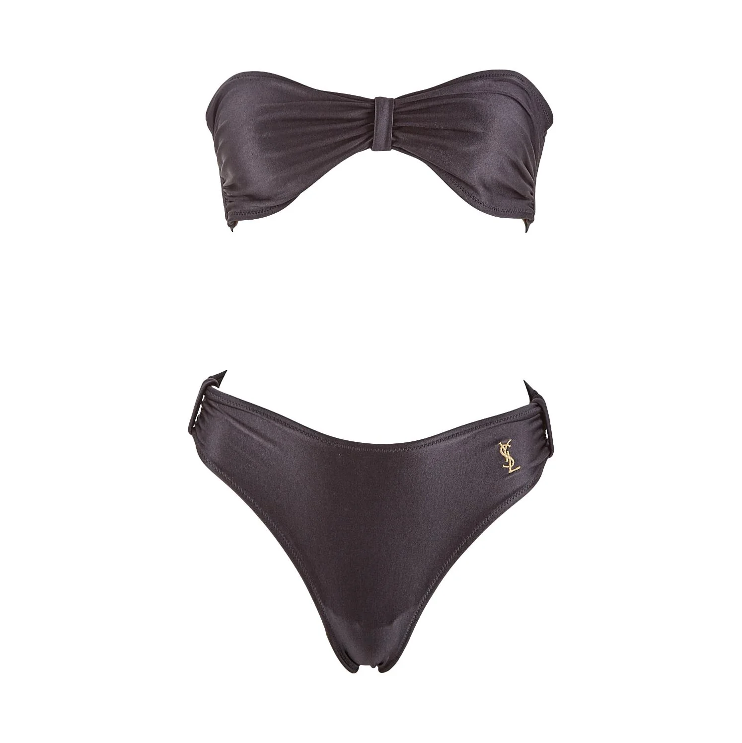 YSL Black Logo Chain Bikini - Image 3