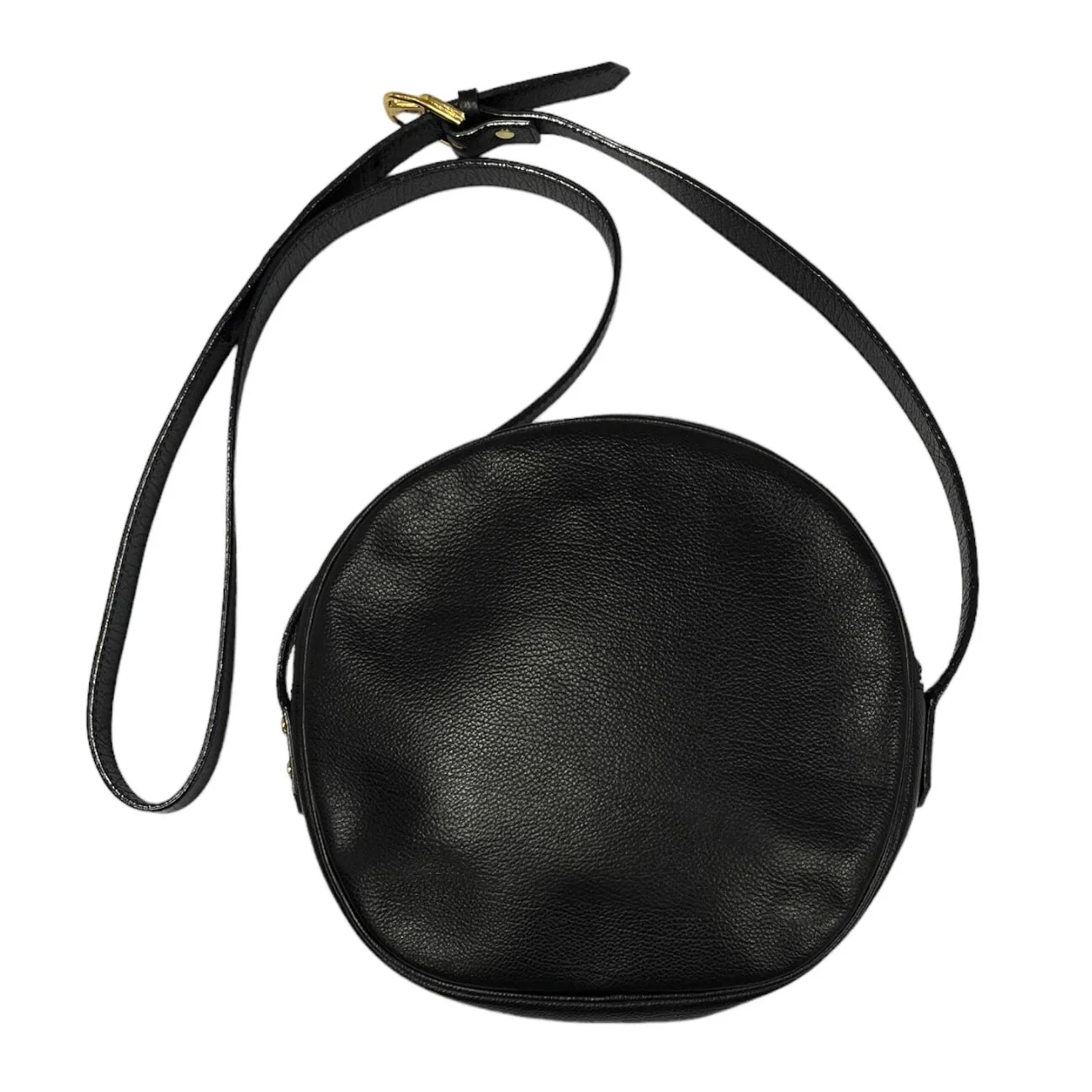 YSL Black Logo Round Crossbody - Image 2